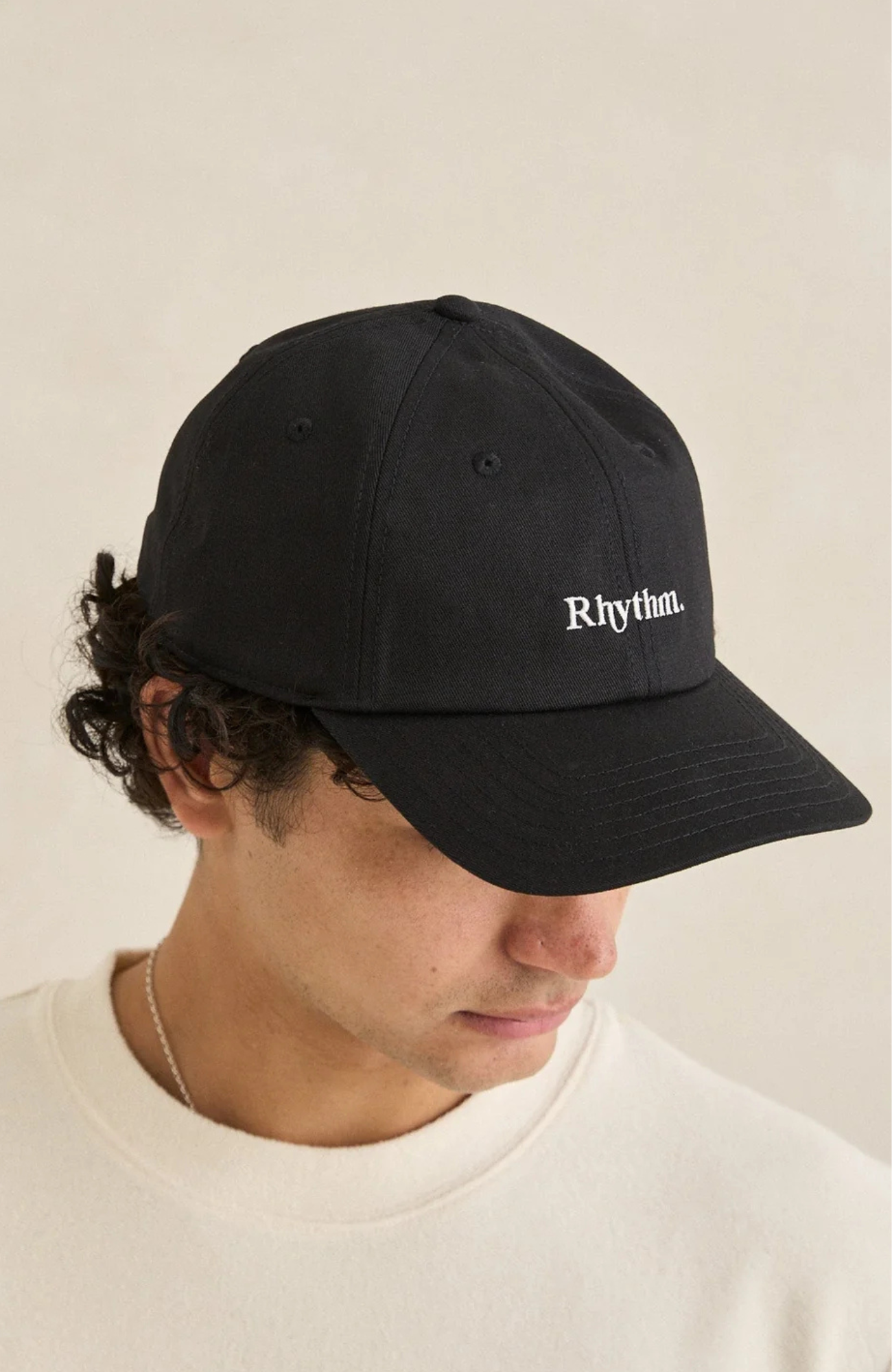 Essential Brushed Twill Cap Black