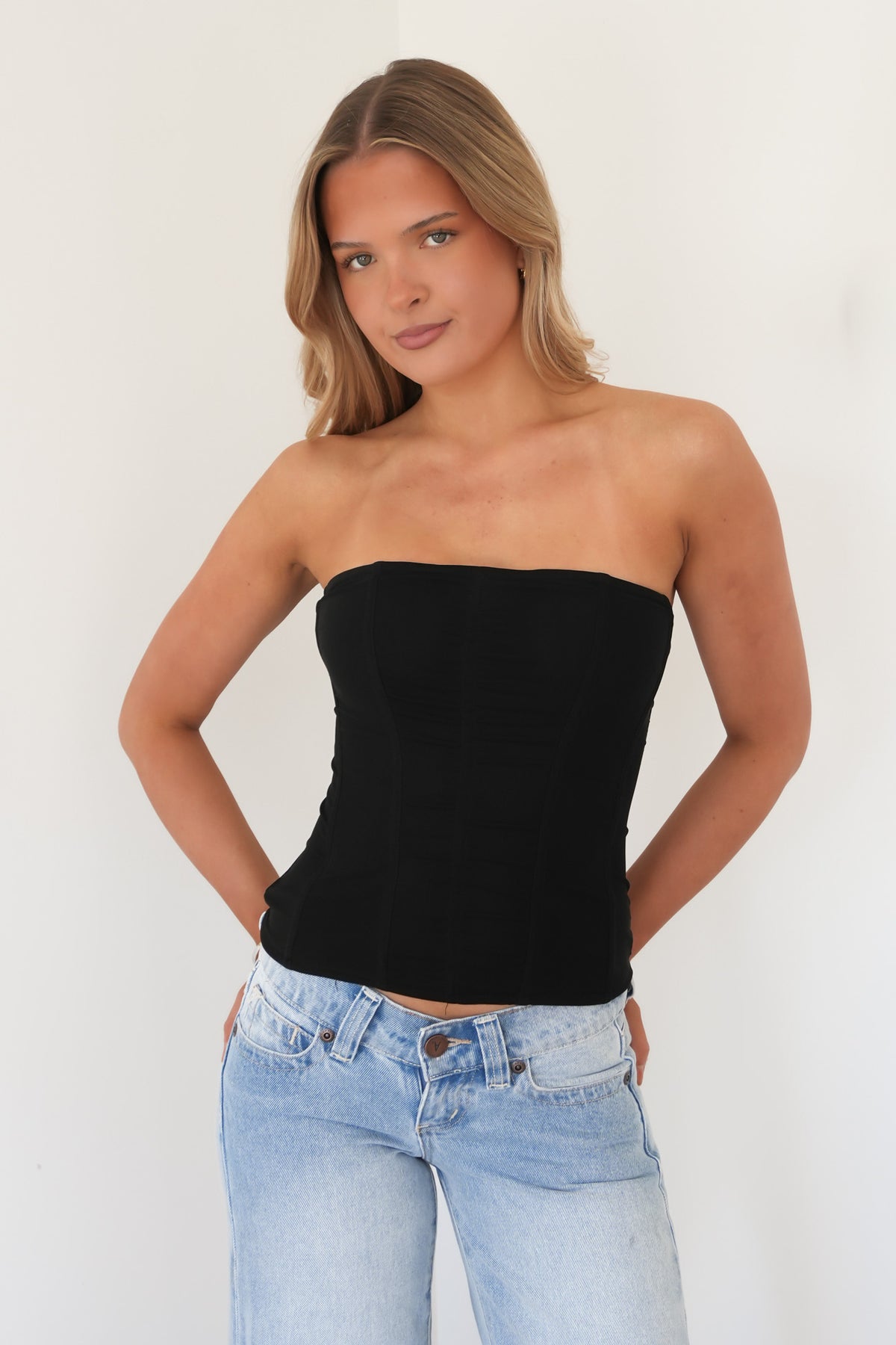 Esther Corset Top Black