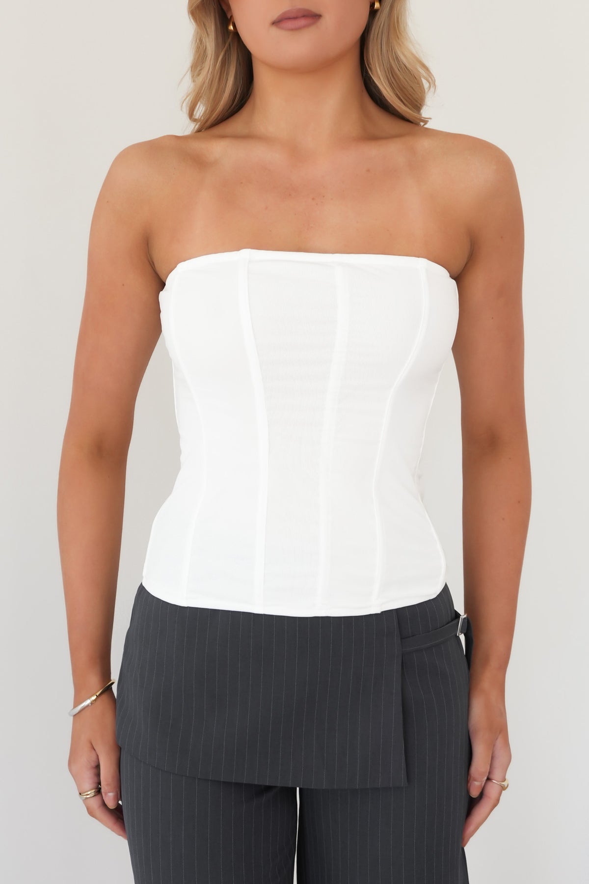 Esther Corset Top White