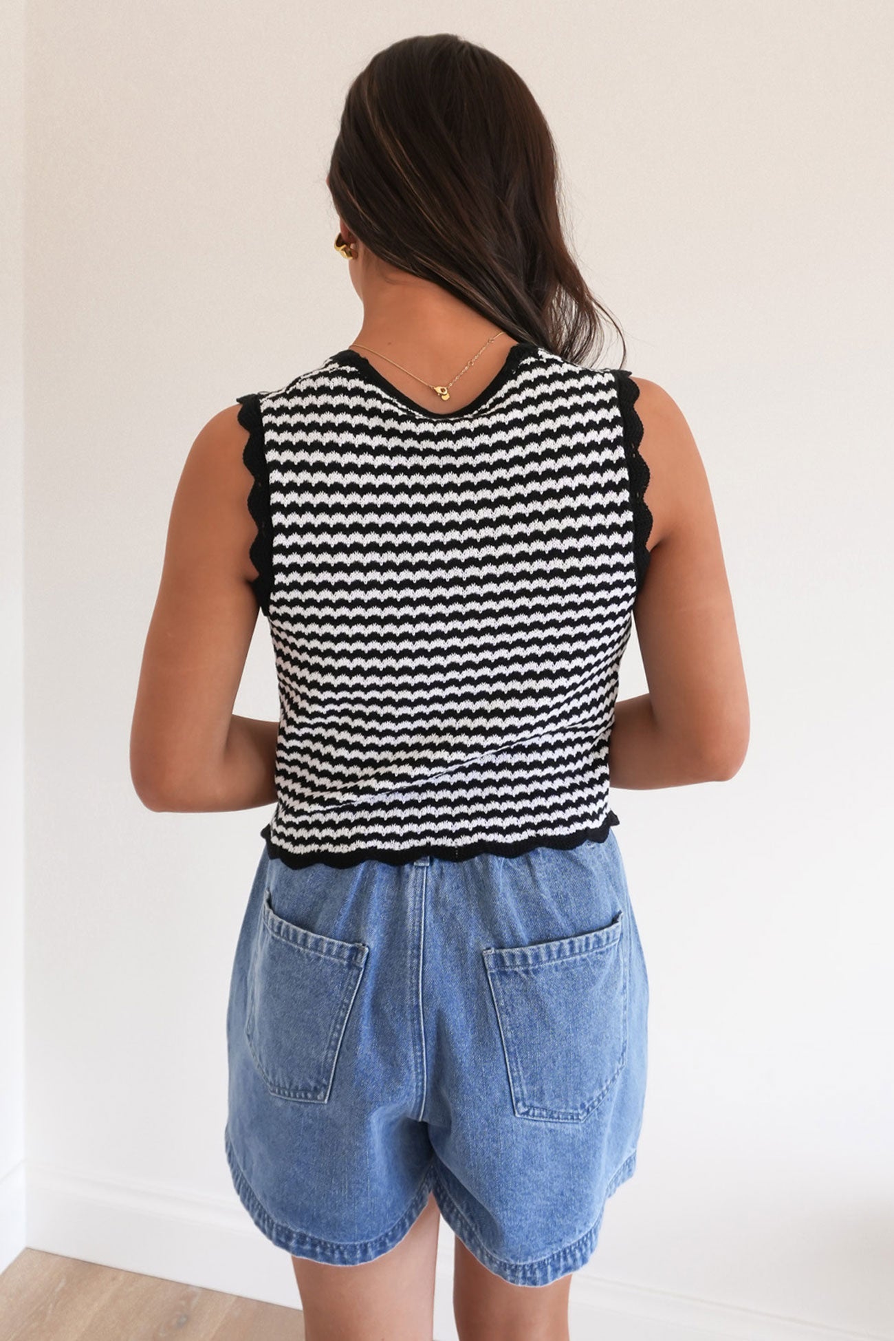 Eve Knit Vest Stripe