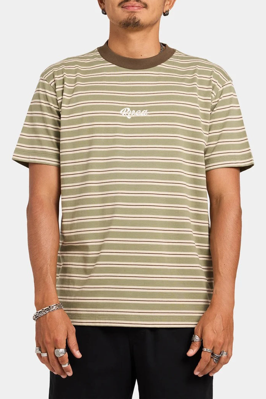Exotica Stripe Short Sleeve Tee Army