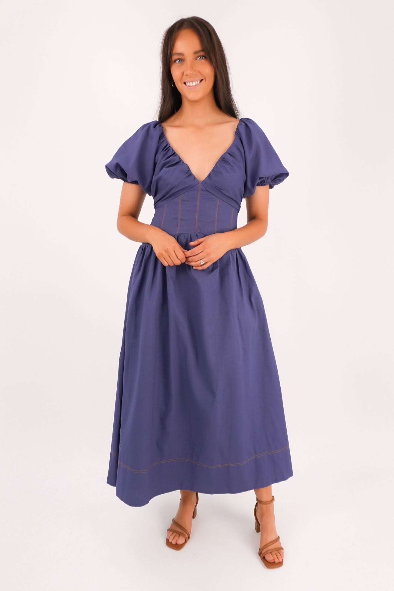Fate Midi Dress Blue