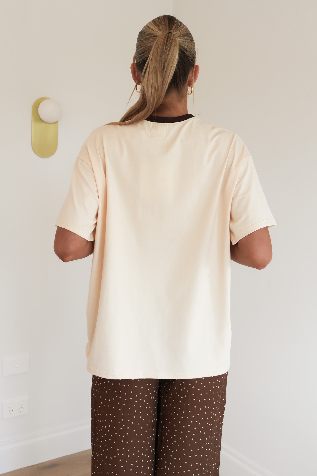 Finley Set Brown Cream Polka Dot