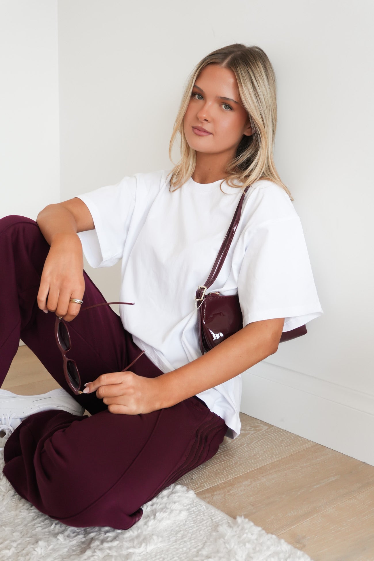 Firebird Lace Track Pant Maroon