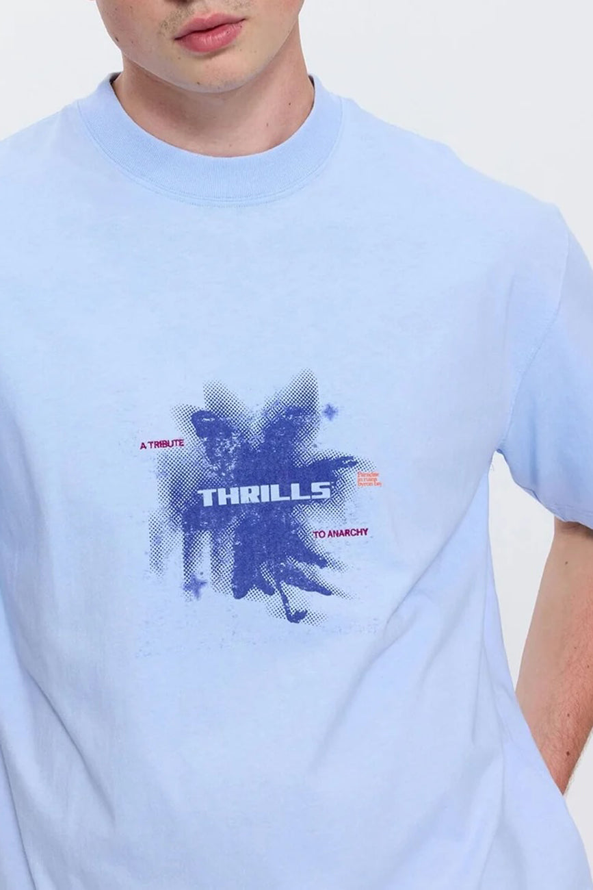 Found Paradise Oversize Box Crop Tee Placid Blue