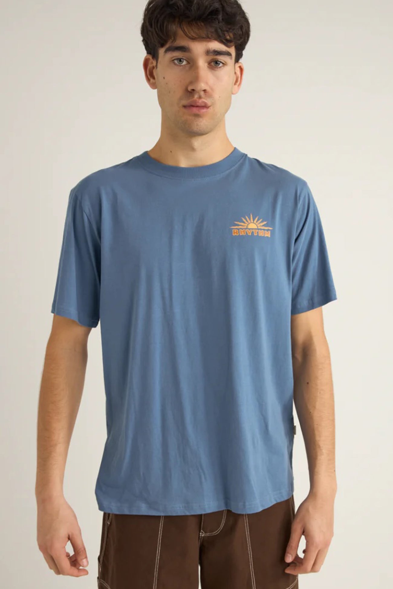 Frame Short Sleeve T-Shirt Vintage Blue