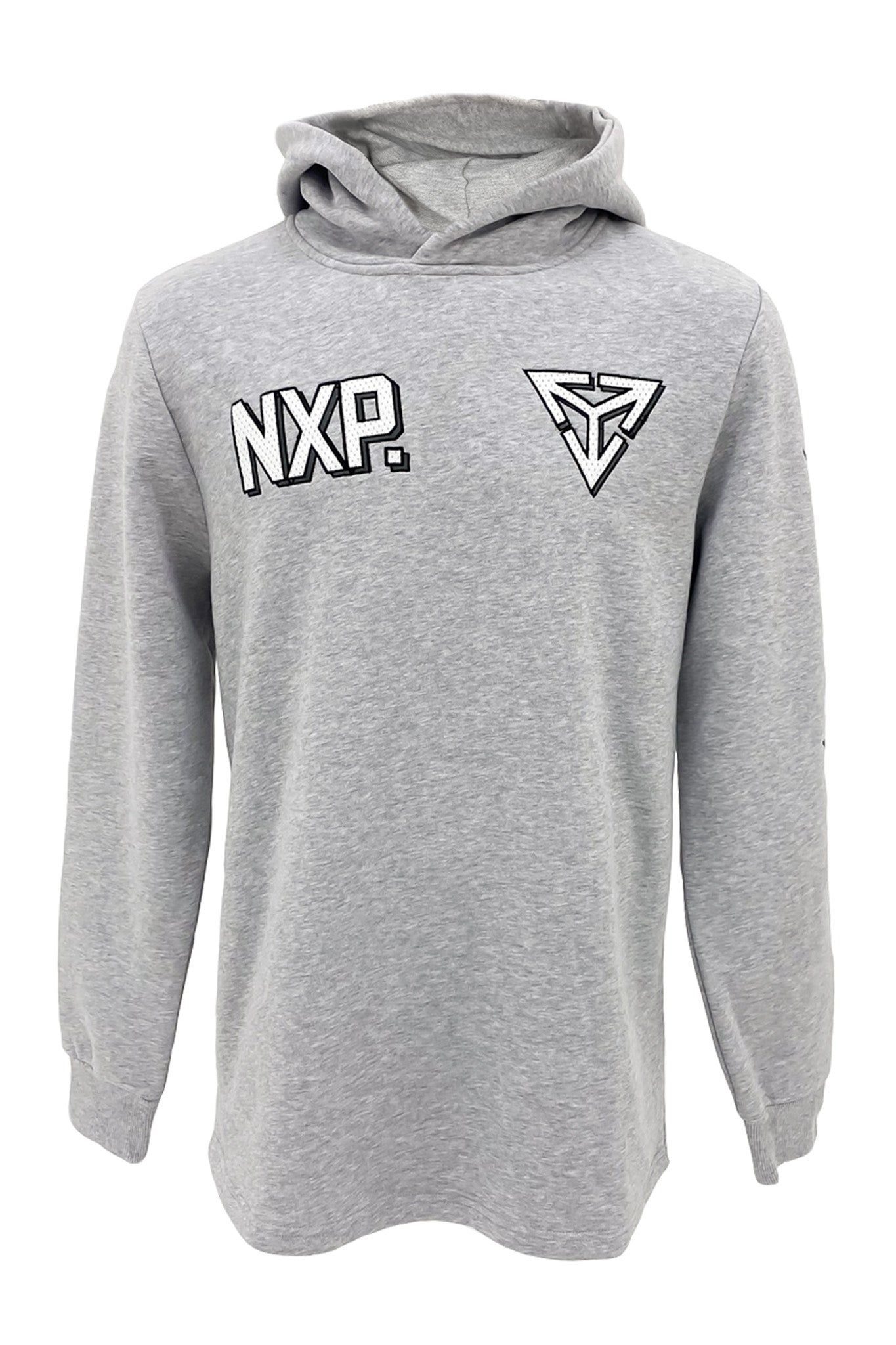 Fury Dual Curved Hoodie Grey Marle f 2