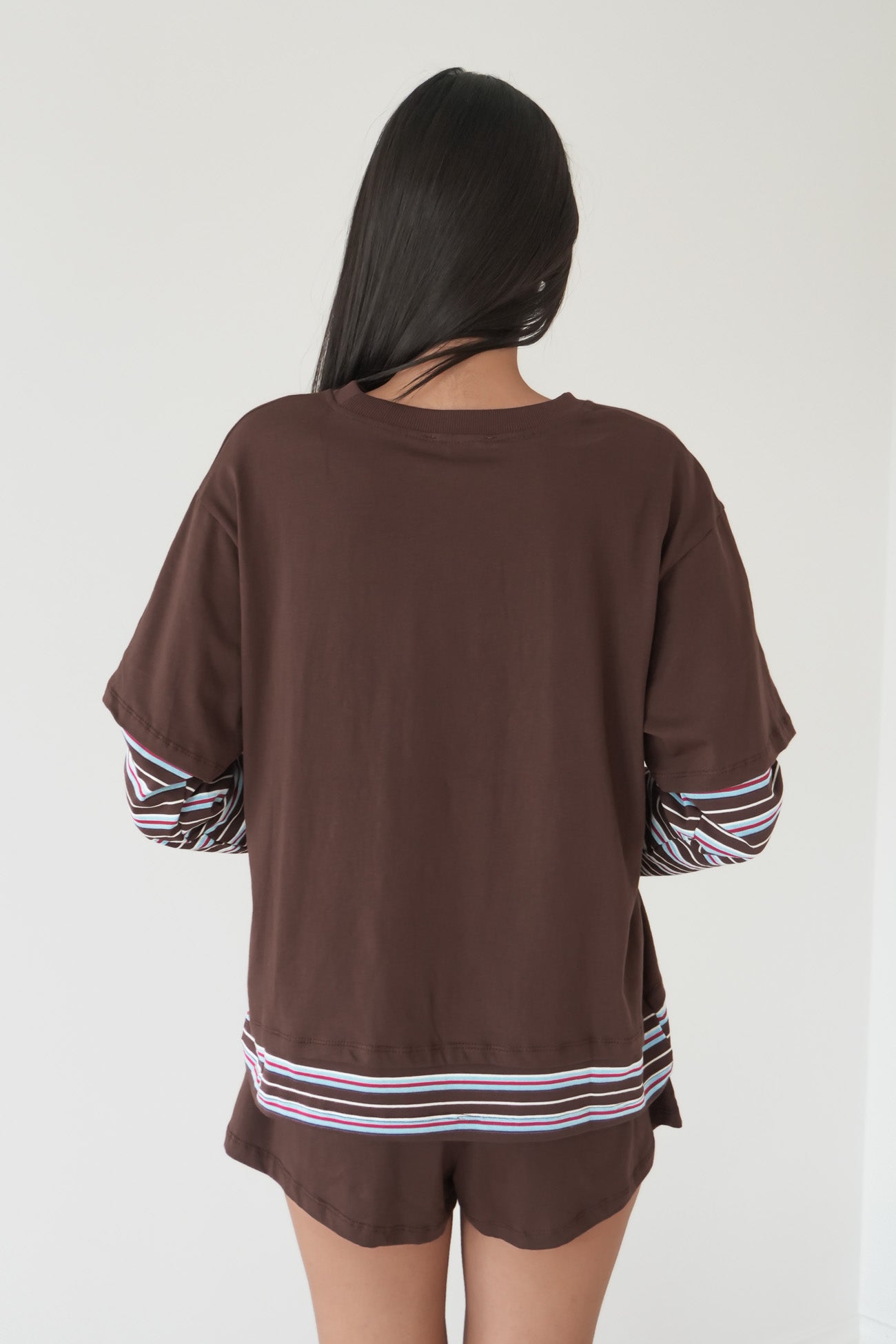 Gaby Set Chocolate Stripe