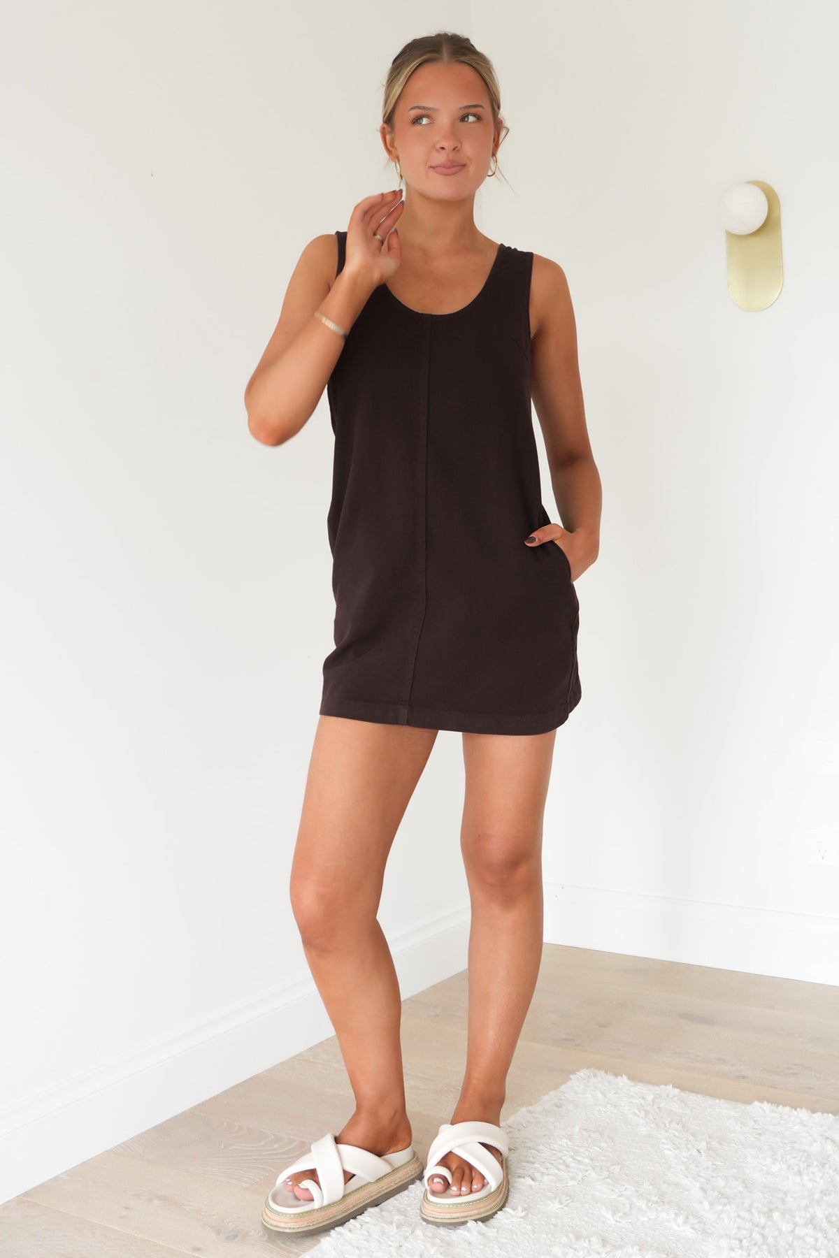 Gemma Mini Dress Chocolate