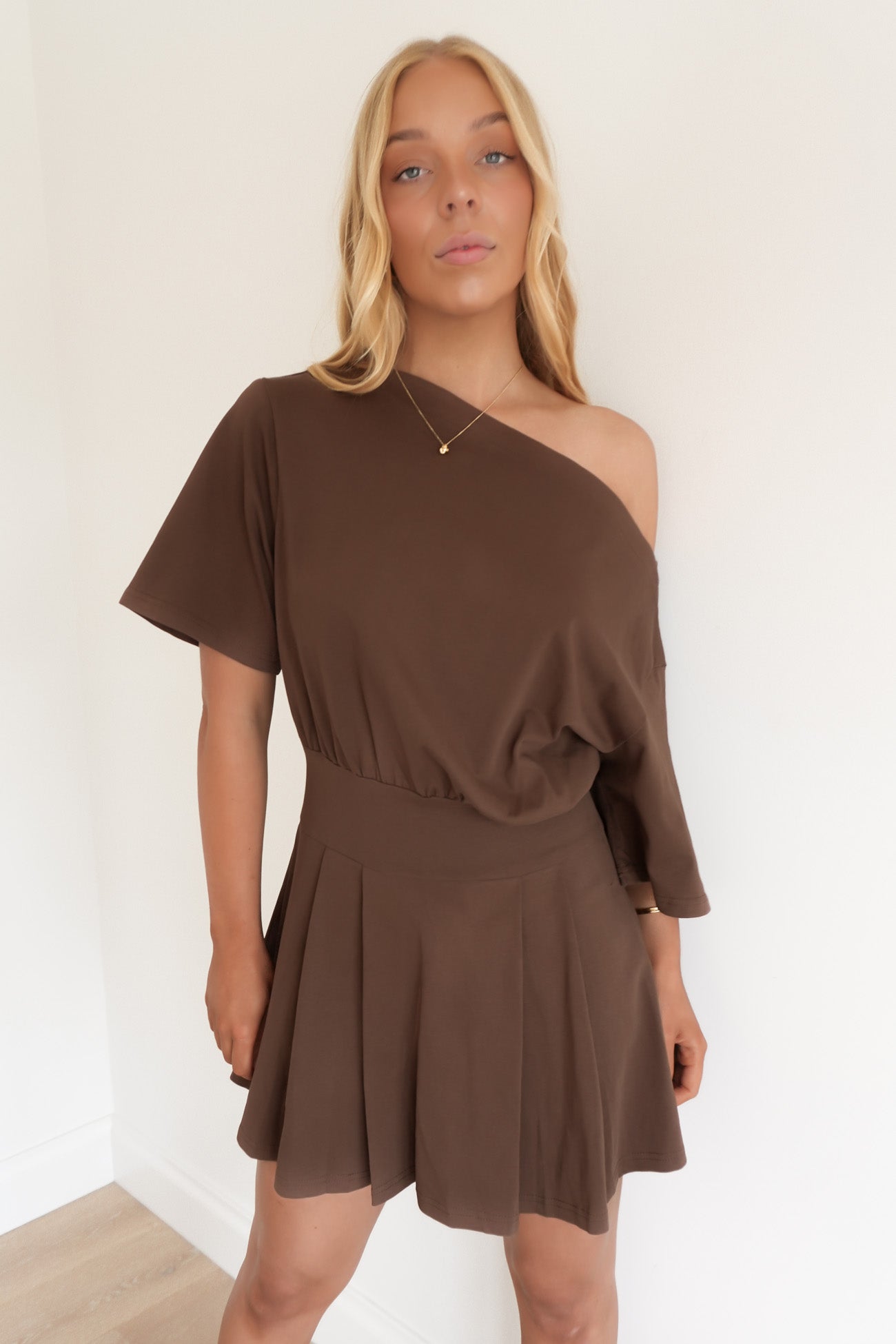 George Mini Dress Chocolate