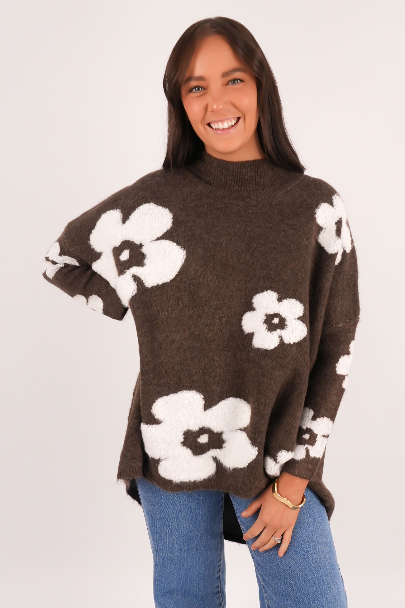 Gia Knit Jumper Brown