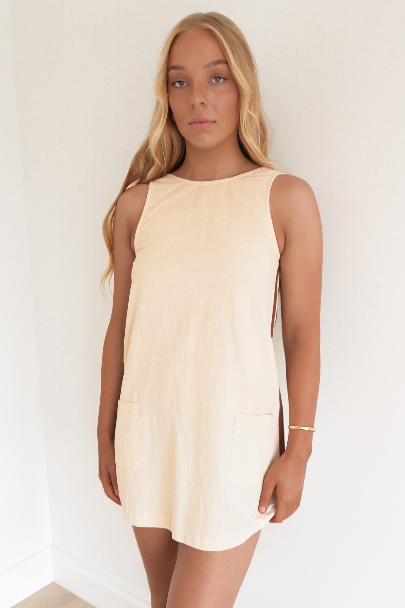 Hanalei Mini Dress Cream