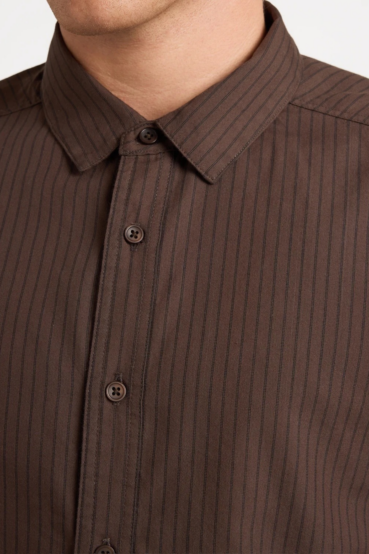 Harmony Emblem Short Sleeve Shirt Chocolate Brown