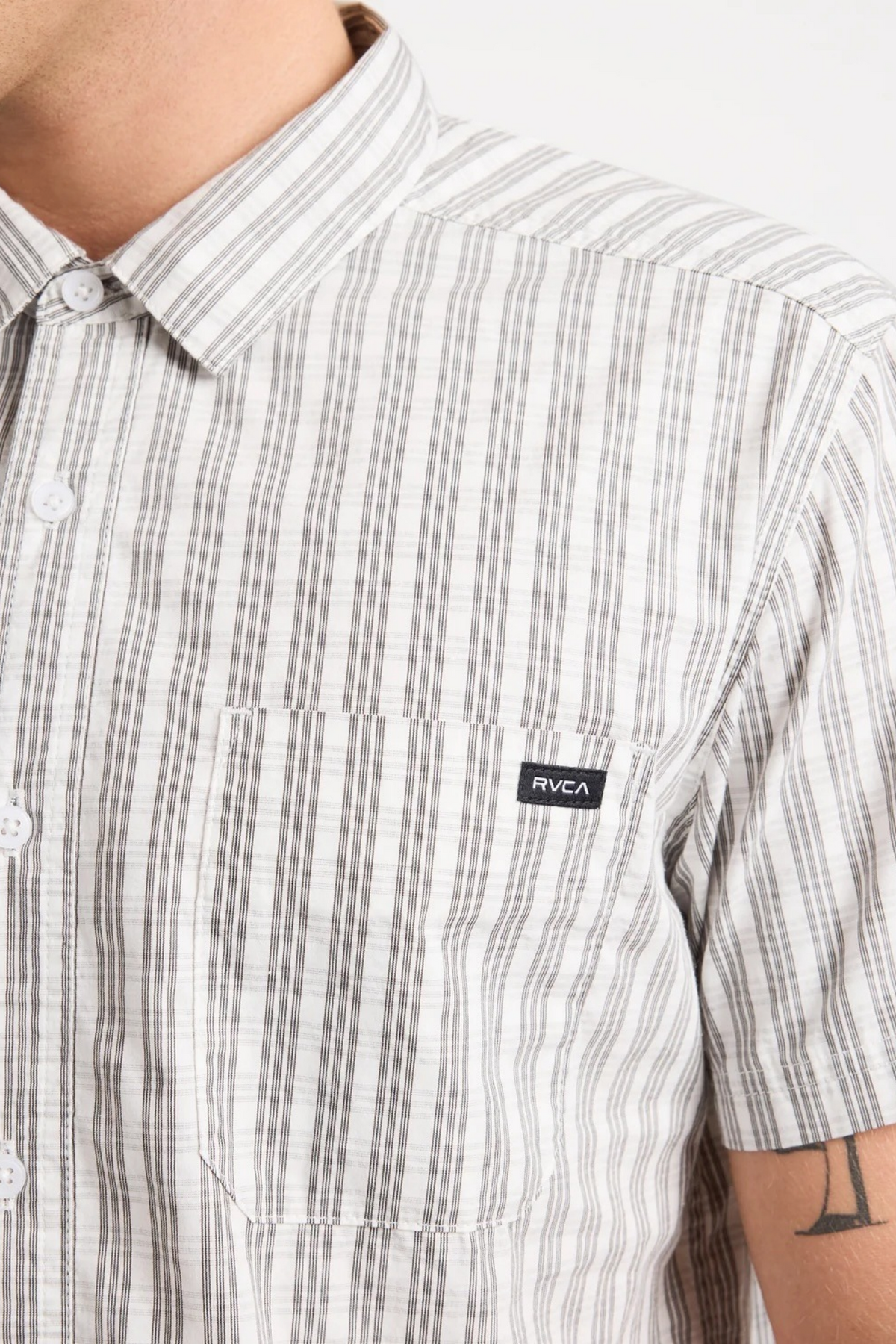 Harmony Scribble Short Sleeve Shirt Antique White