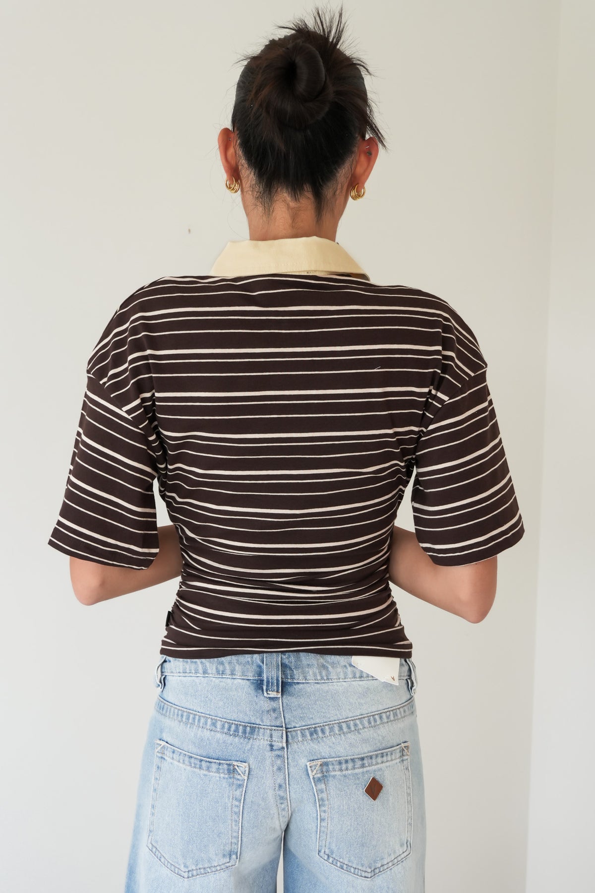 Haylee Rugby Top Brown