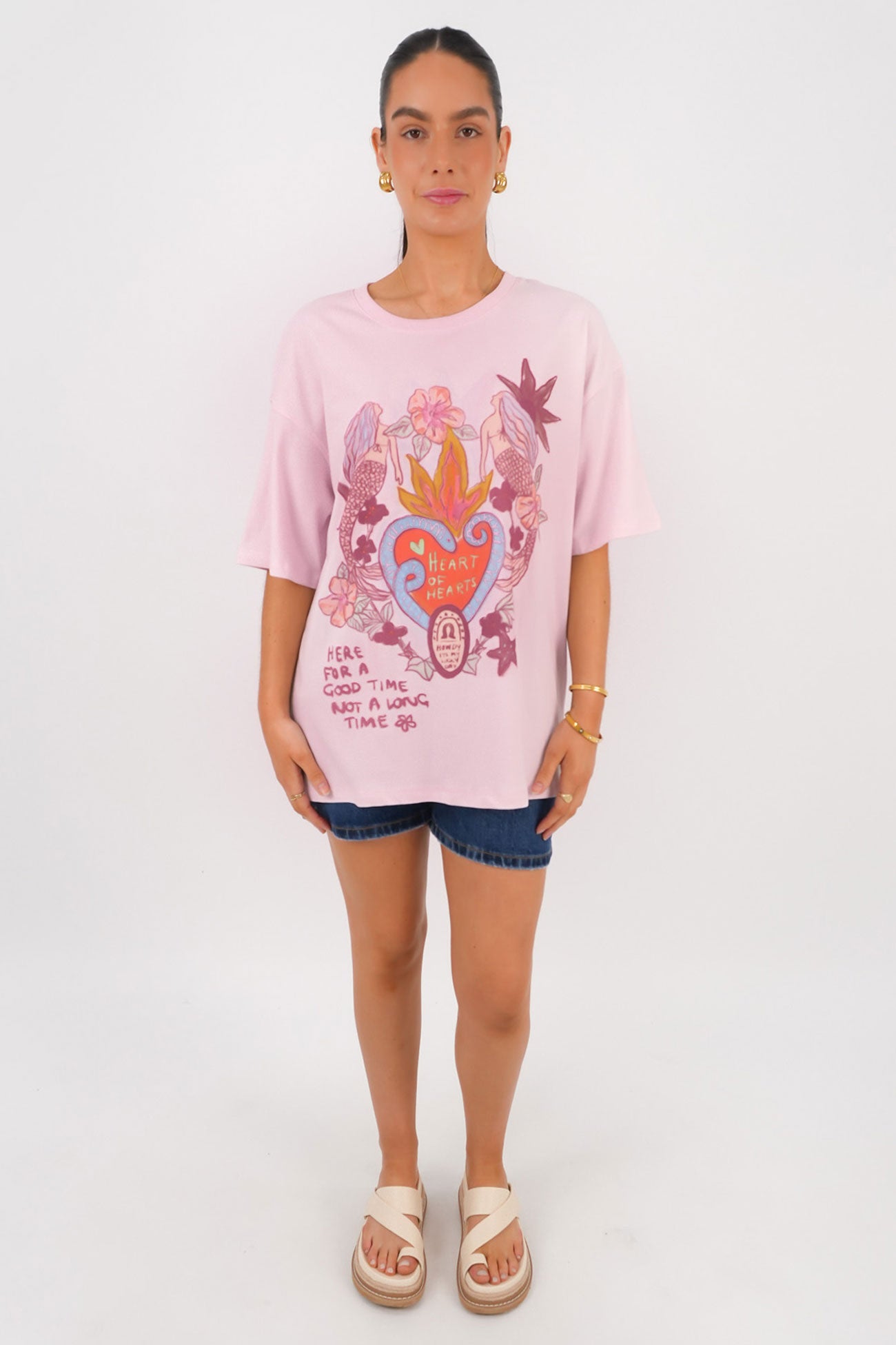 Heart Of Hearts Tee Pale Pink