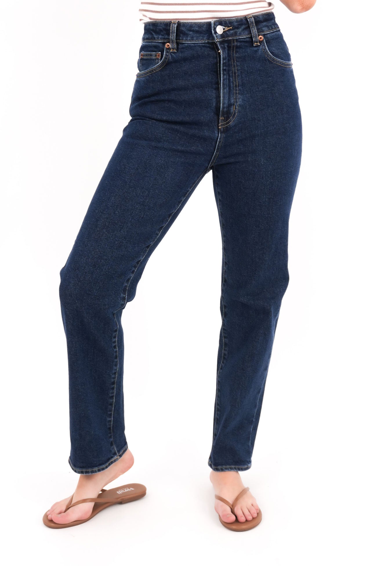 Hi Straight Crop Jean Endless Indigo