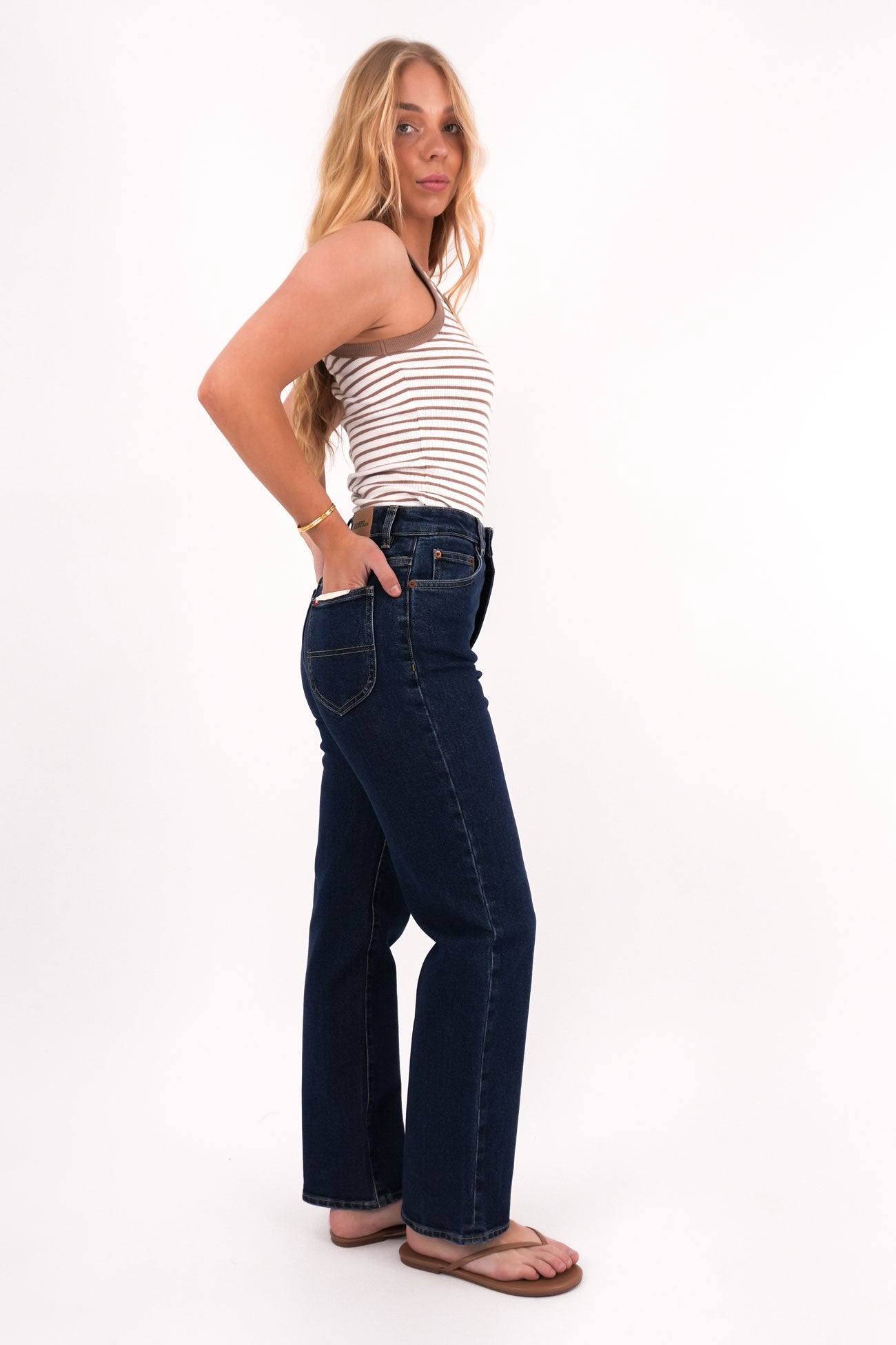 Hi Straight Crop Jean Endless Indigo