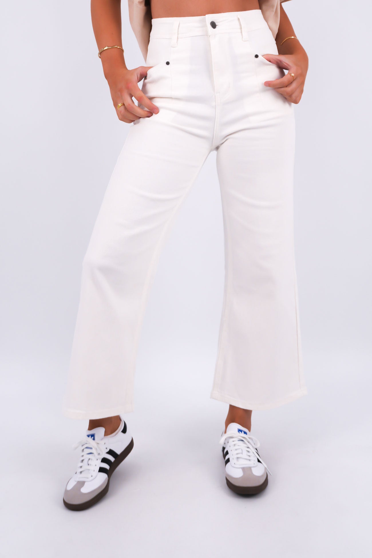 Hilary Pant White