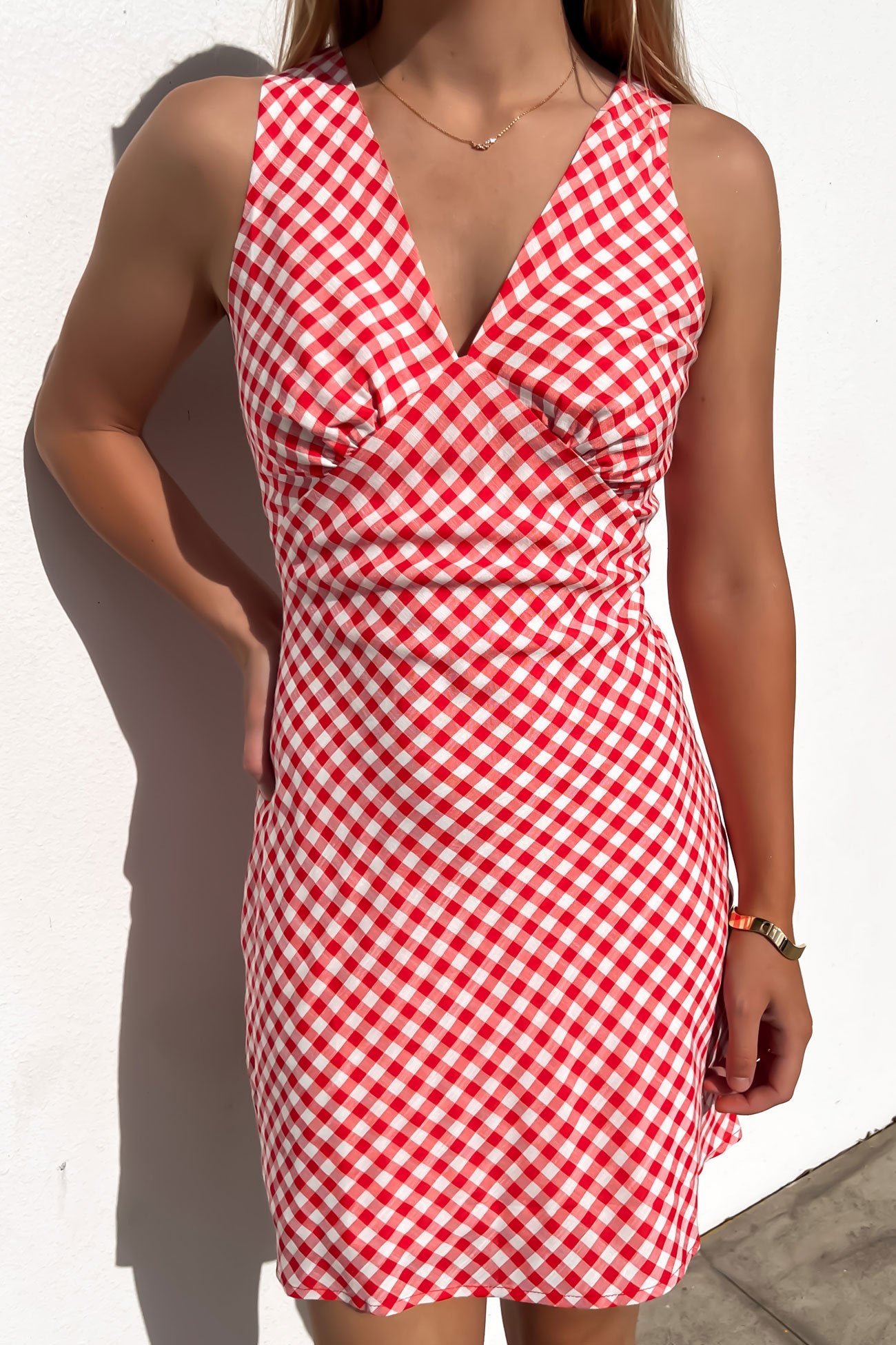Holden Mini Dress Red Gingham Holden Mini Dress Red Gingham