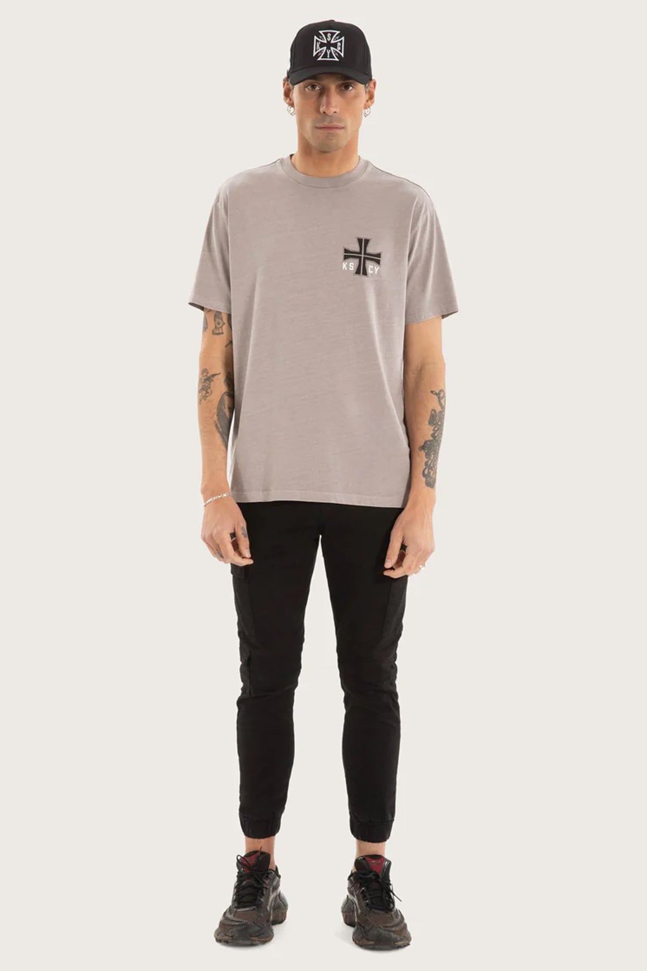 Hollow Relaxed Tee Pigment Gull f