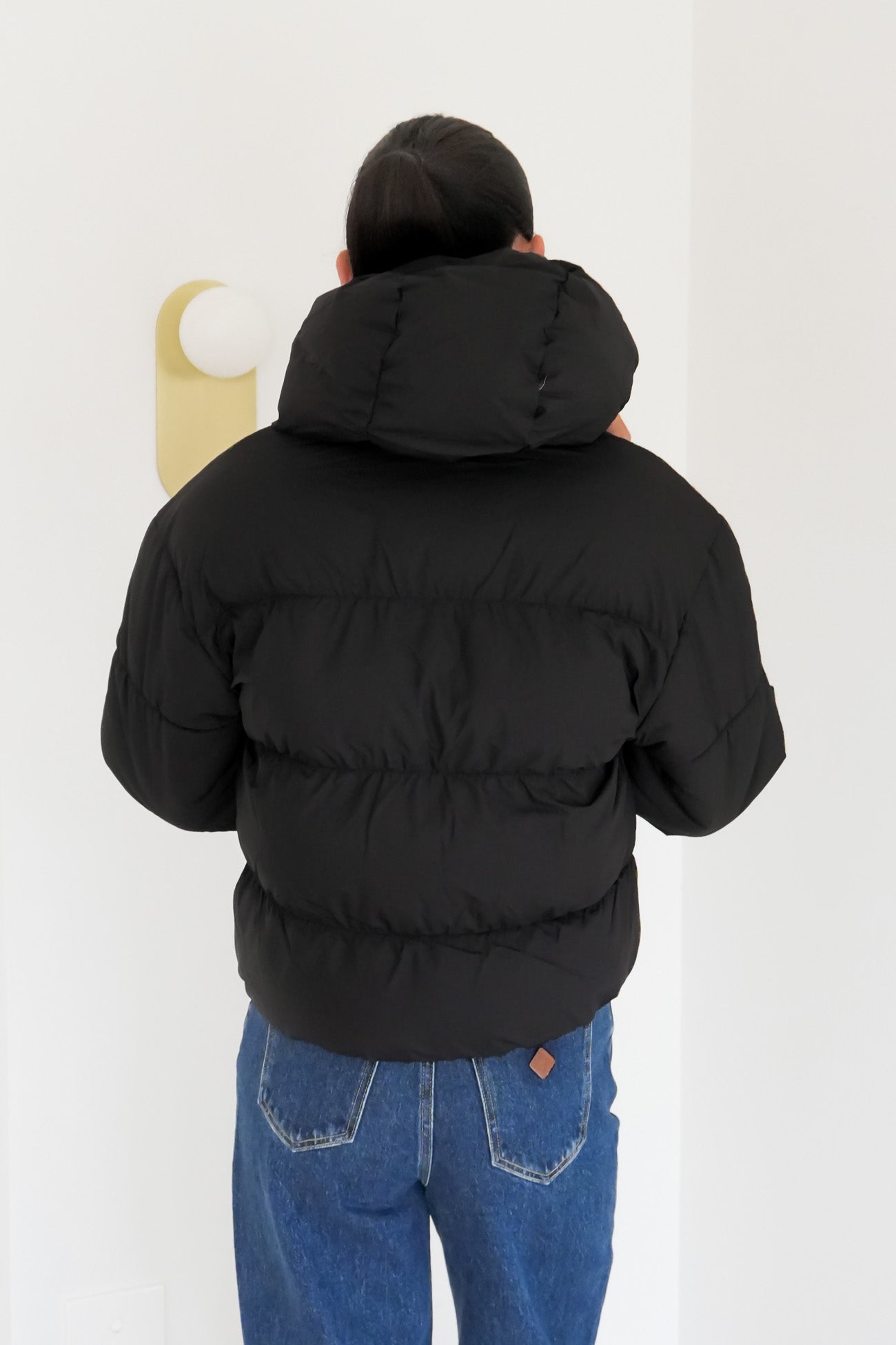 Hooded Padded Jacket Black