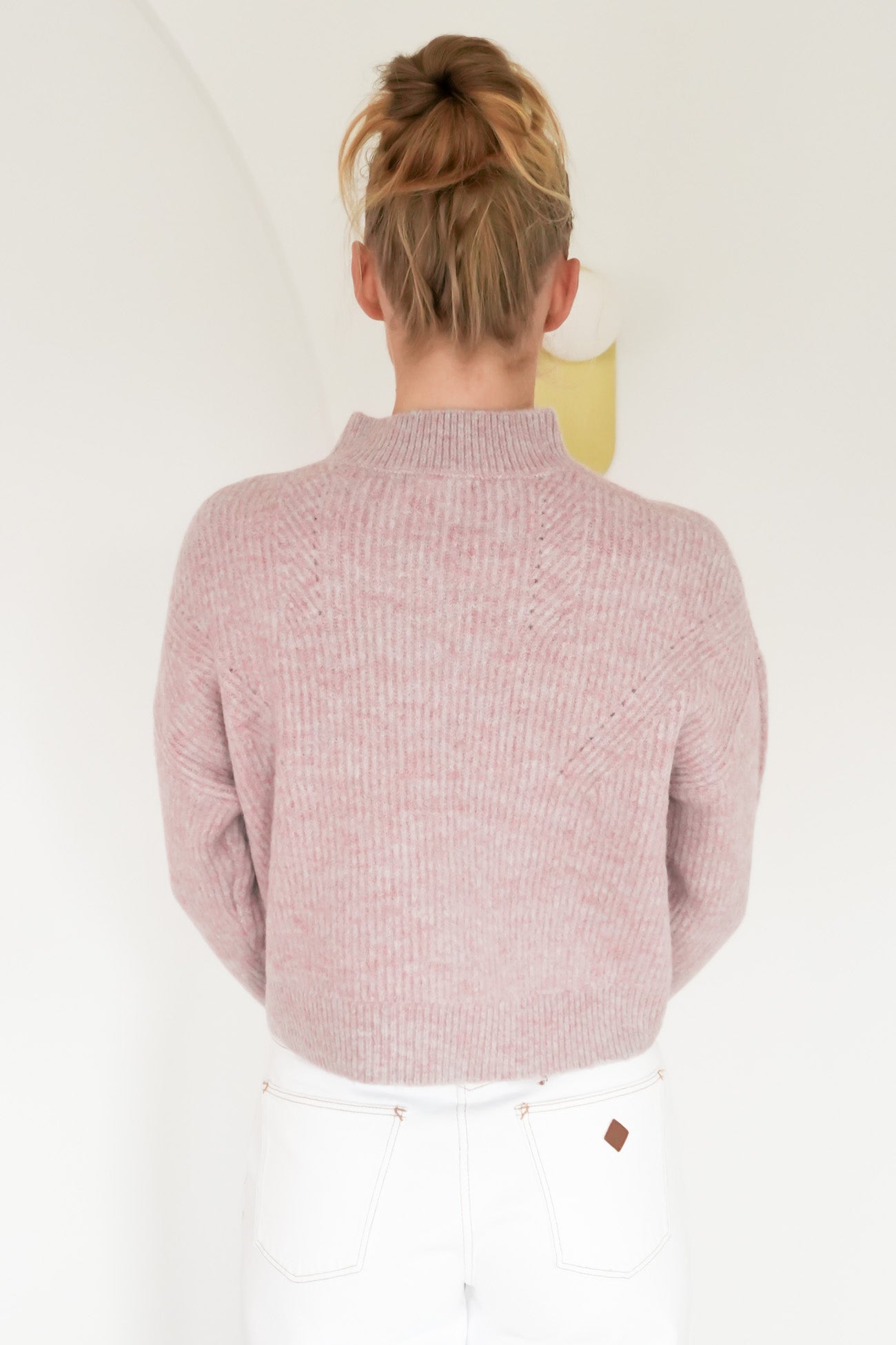 Innes Pointelle Jumper Pink Marle