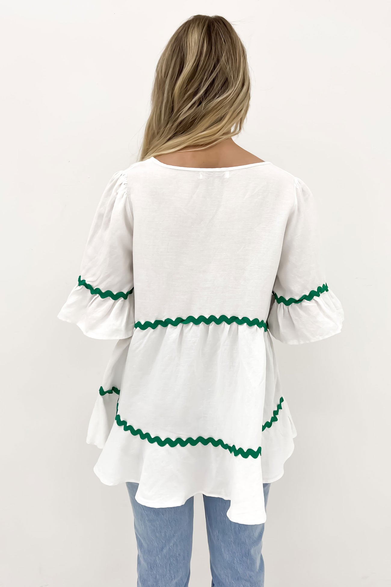 Isaac Top White Green