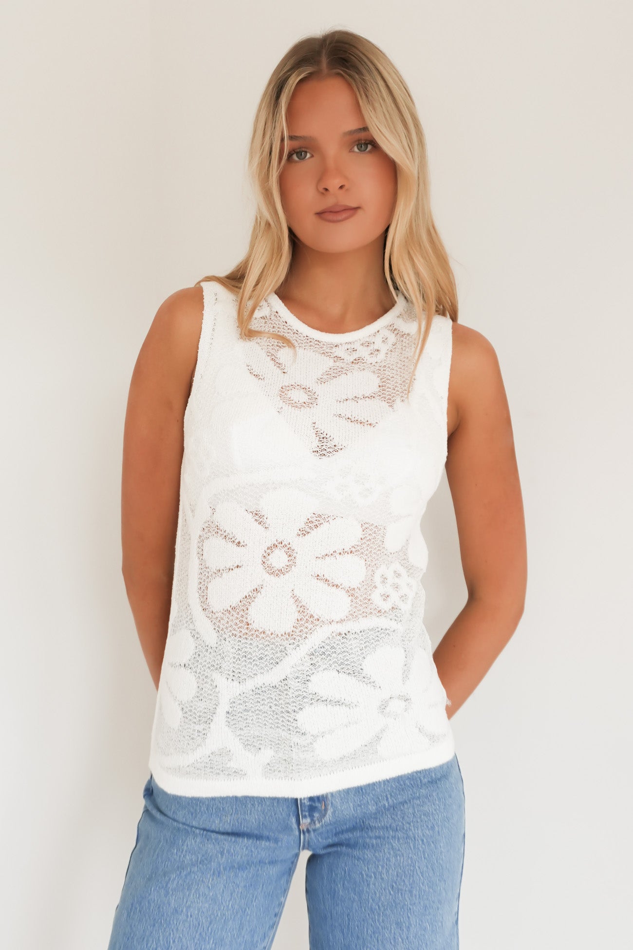 Isabel Knitted Top Cream