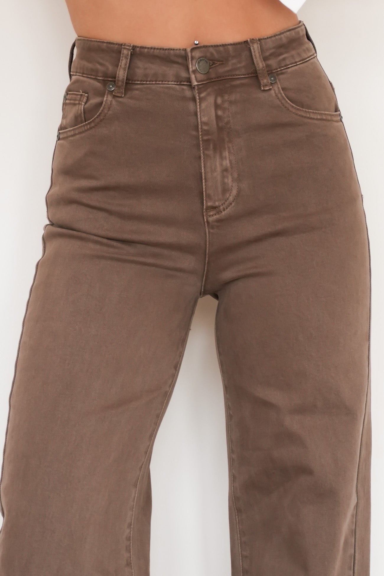 Jacqui Wide Leg Jean Cocoa