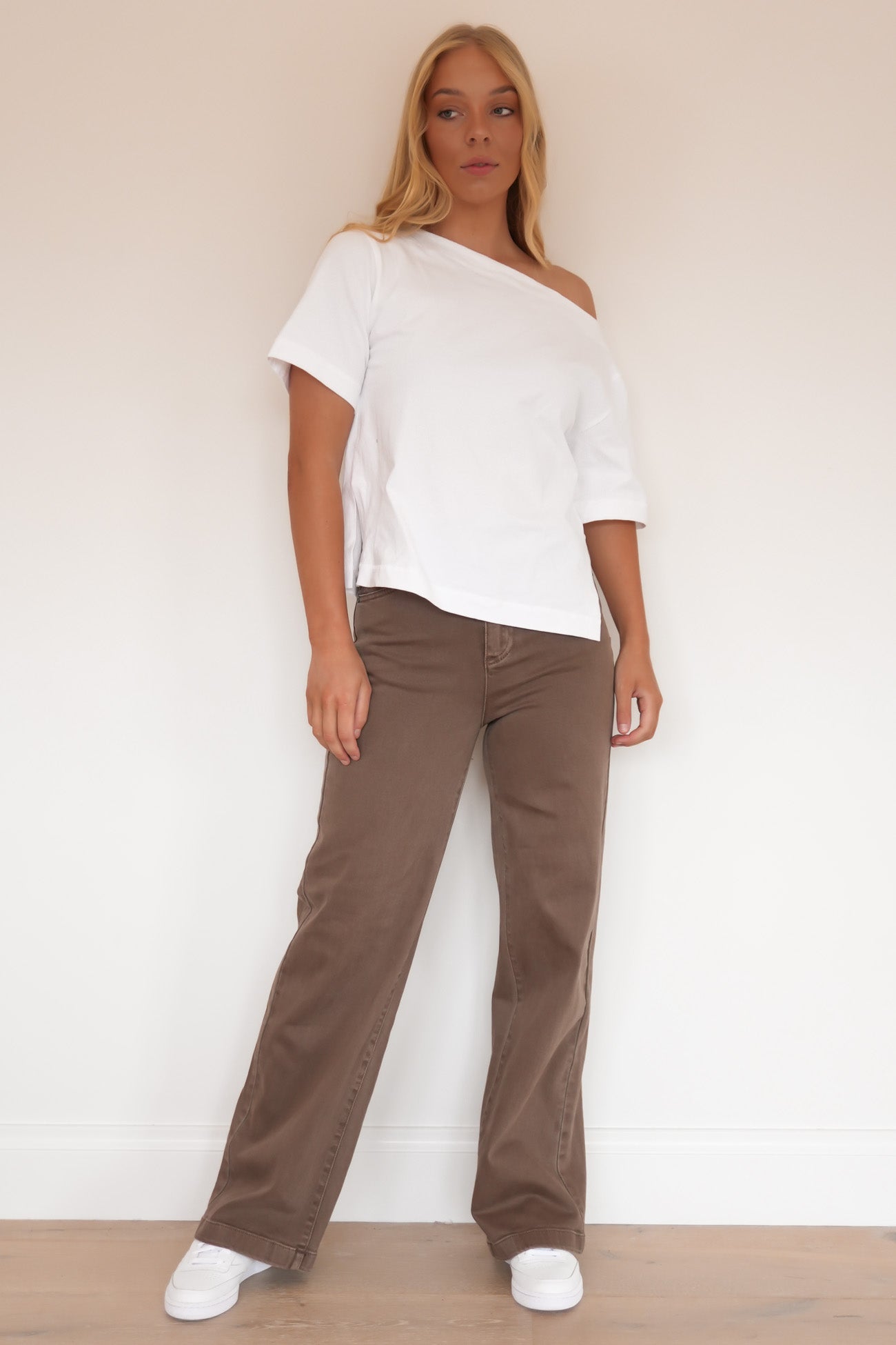 Jacqui Wide Leg Jean Cocoa