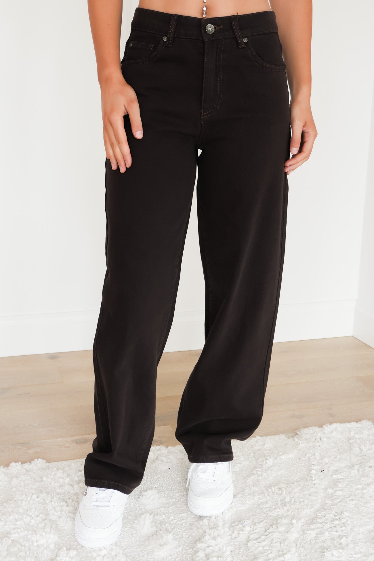 Jade Baggy Jean Chocolate