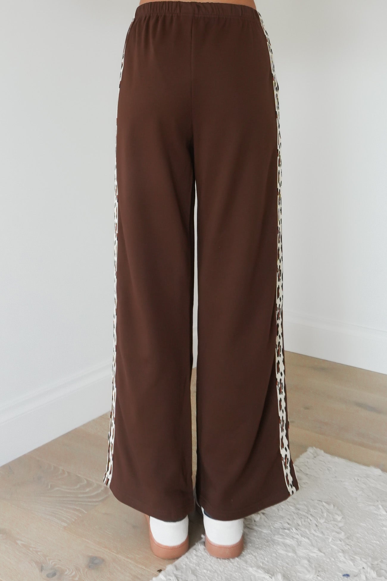 Jake Track Pant Brown Leopard