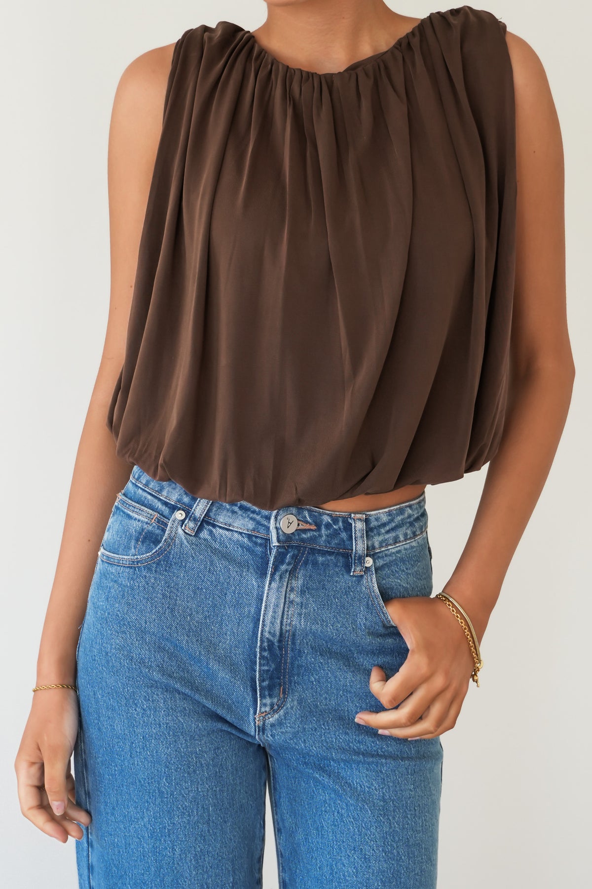 Jasmyne Bubble Top Chocolate