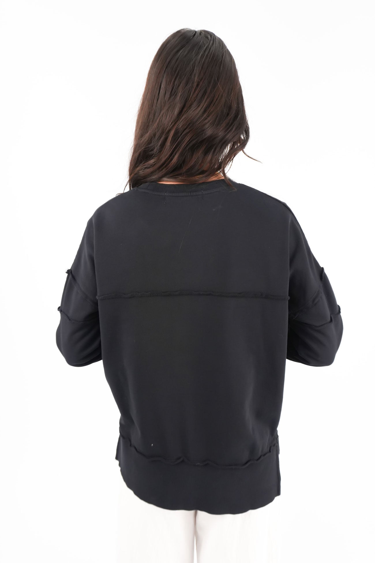 Jayne Throw On Fleece Black