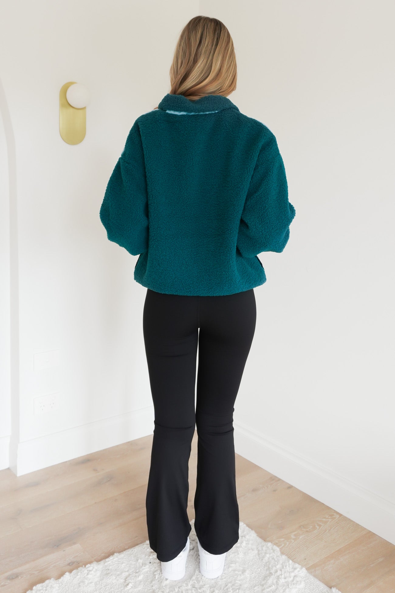 Jayne Fleece Jacket Teal Green Blue