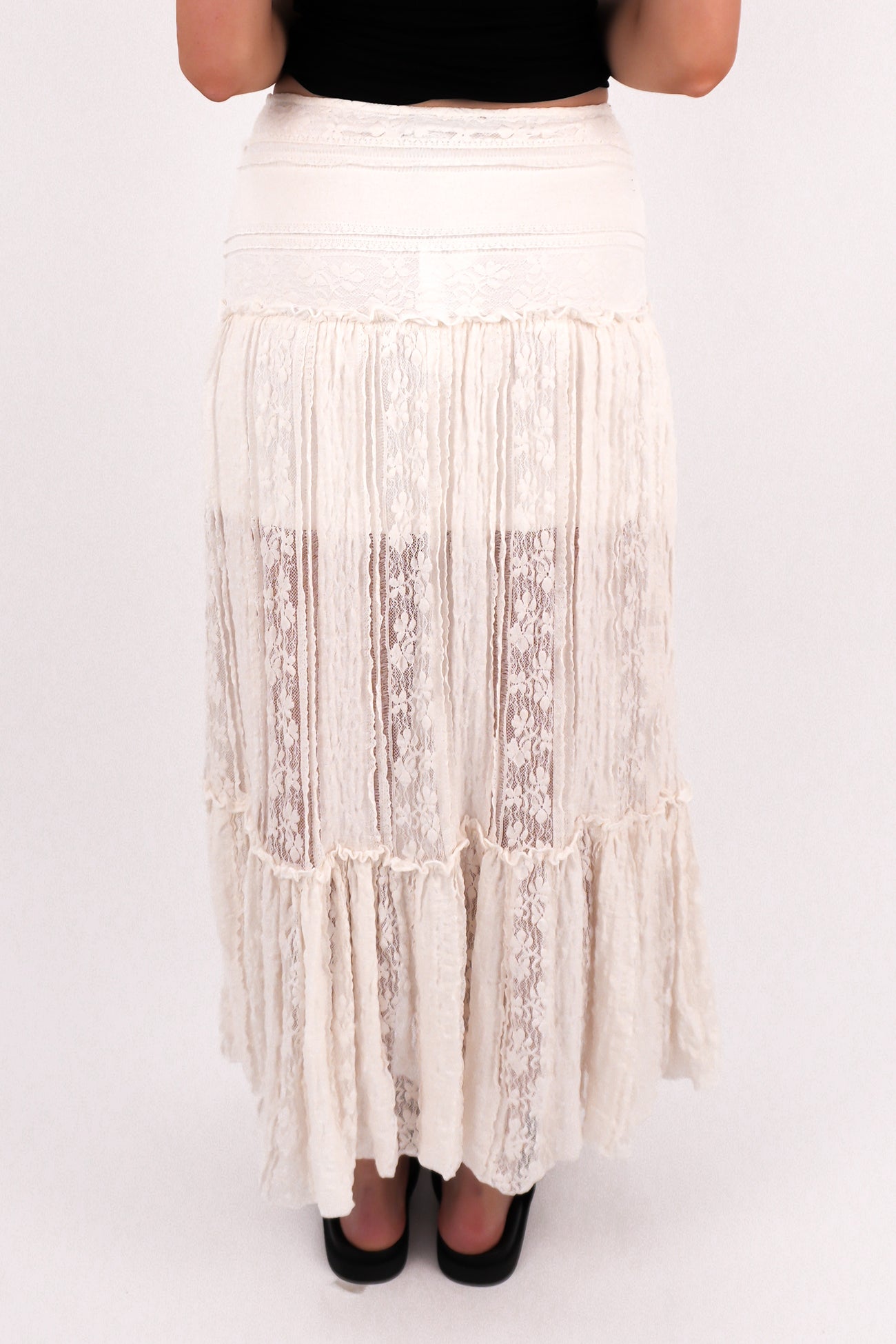 Jessie Maxi Skirt Vintage White