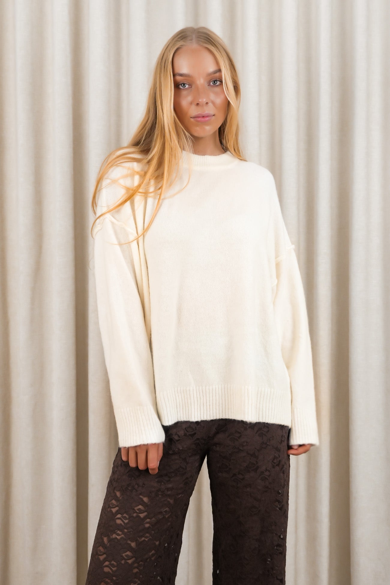 Jethro Knit Jumper Cream