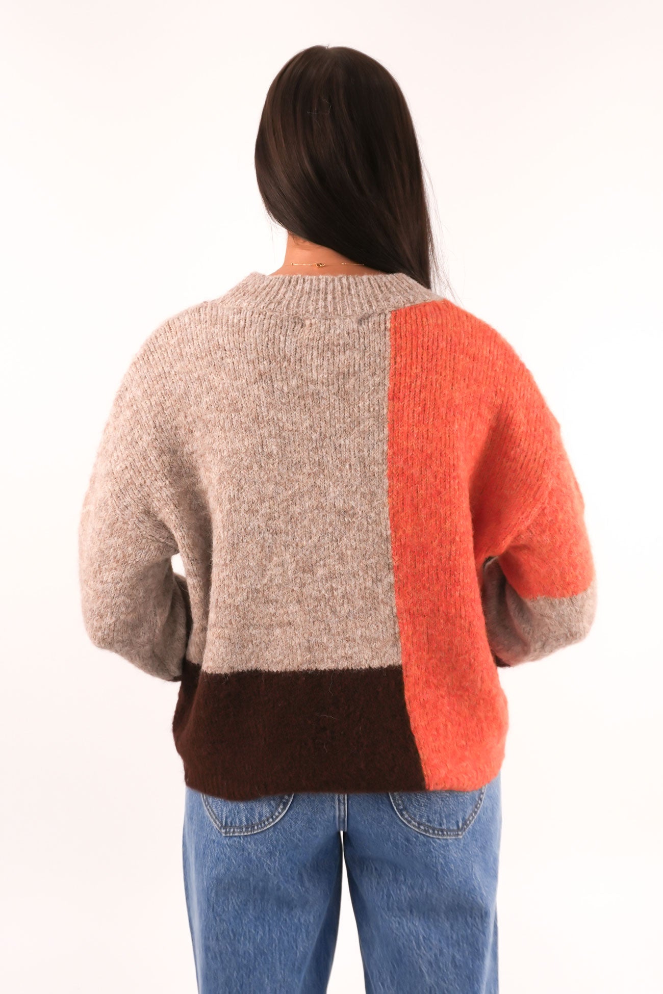 Jimena Knit Jumper Orange Multi