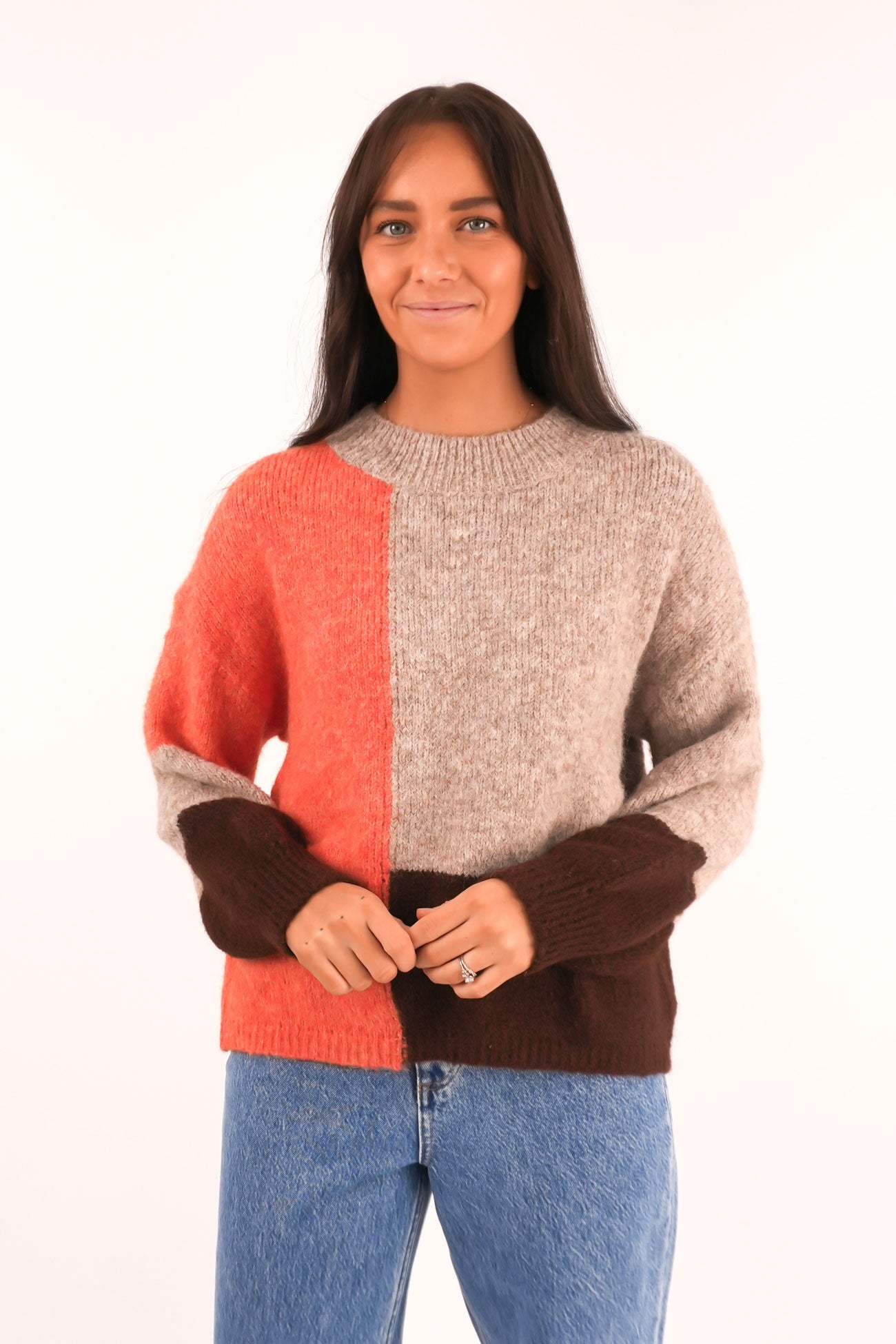 Jimena Knit Jumper Orange Multi