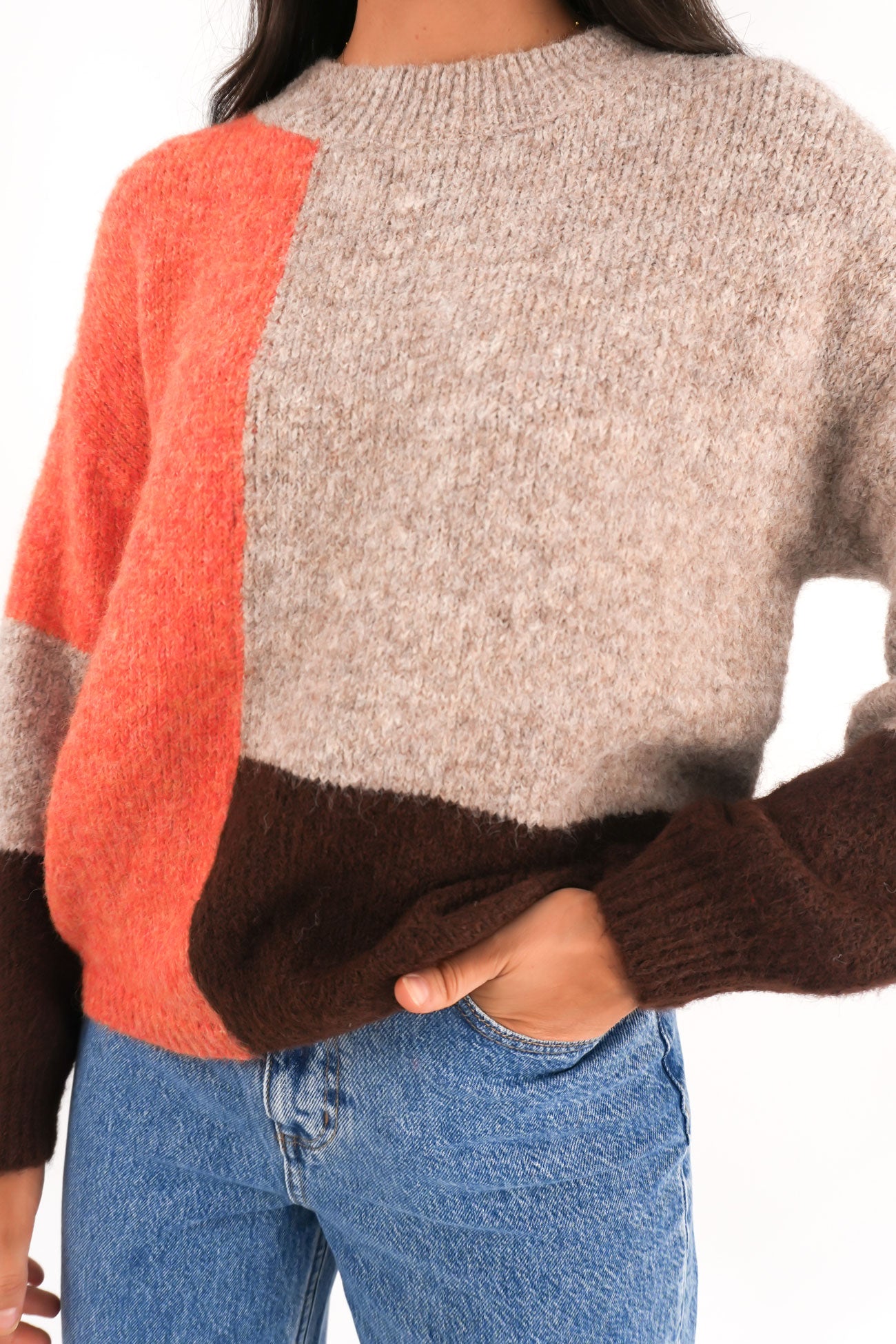 Jimena Knit Jumper Orange Multi