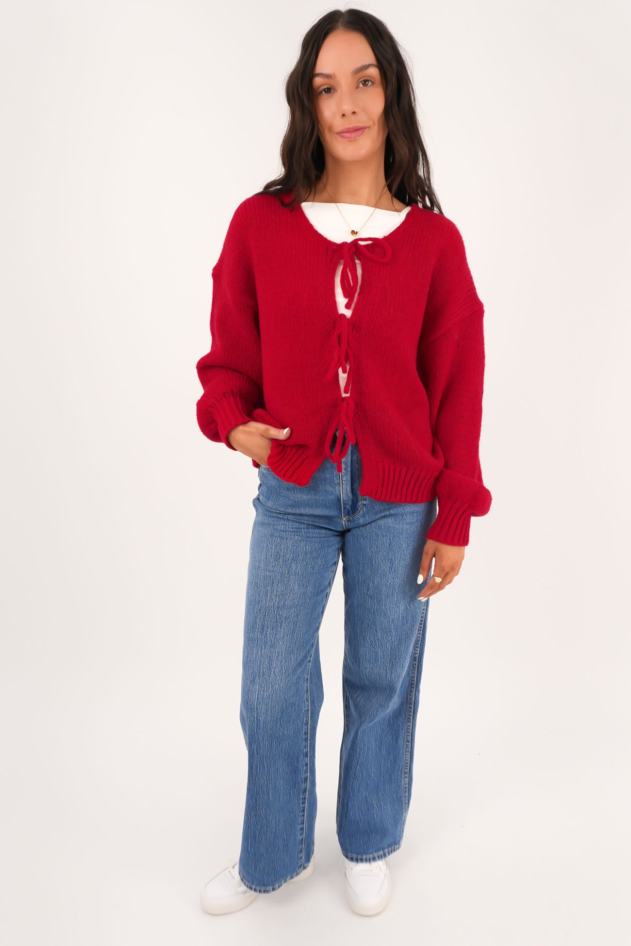 Jolie Cardigan Red
