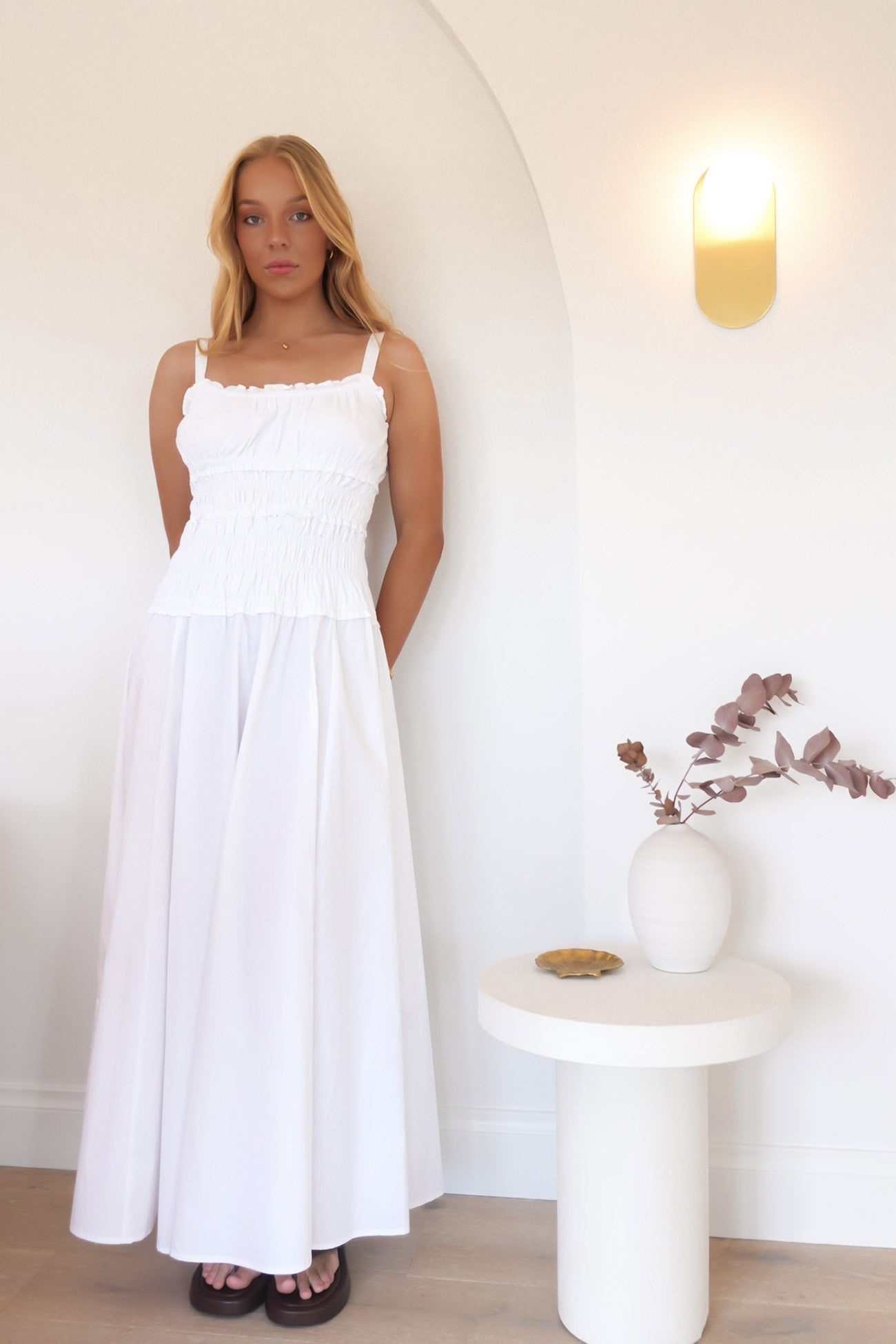 Jones Maxi Dress White