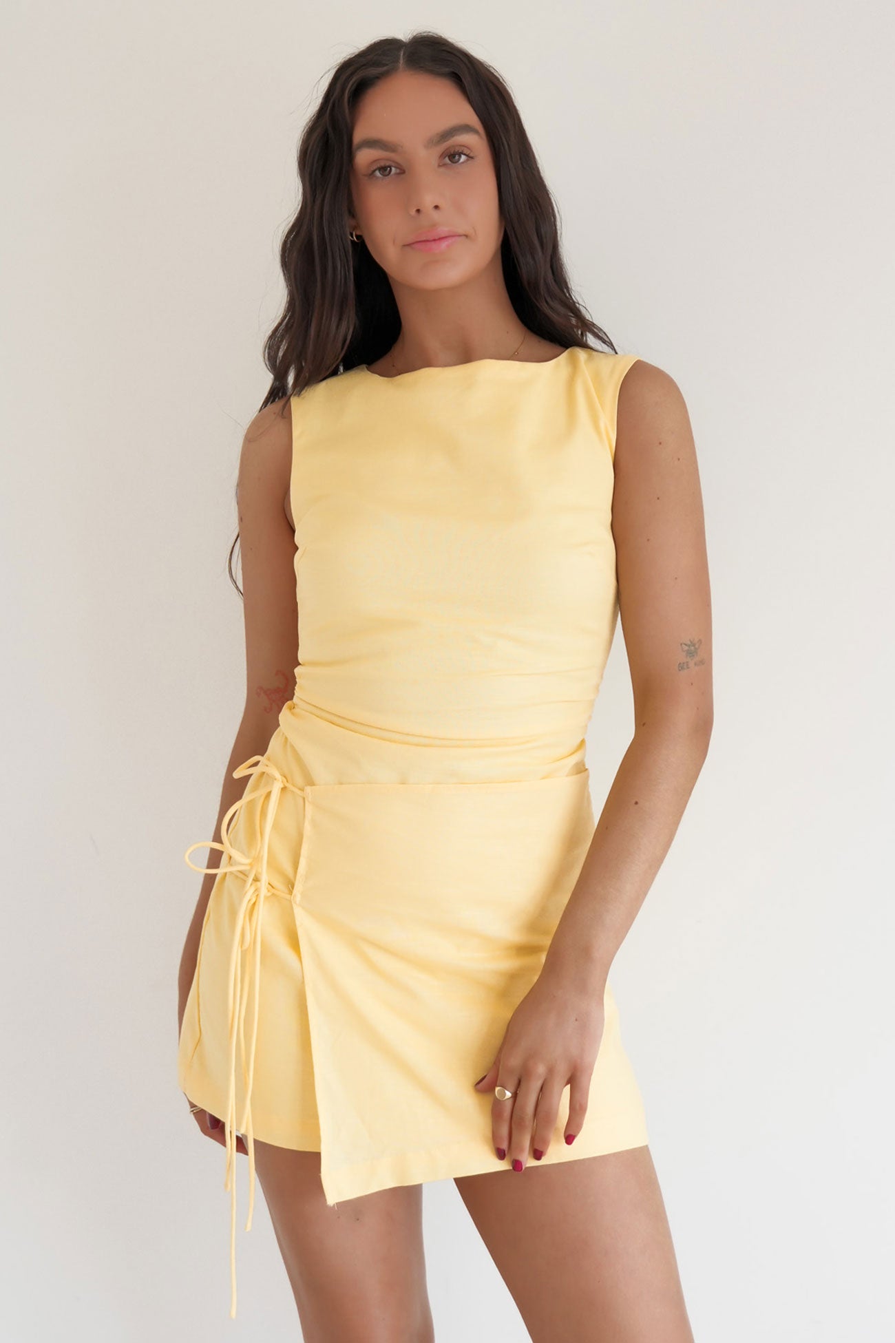 Josie Mini Dress Yellow
