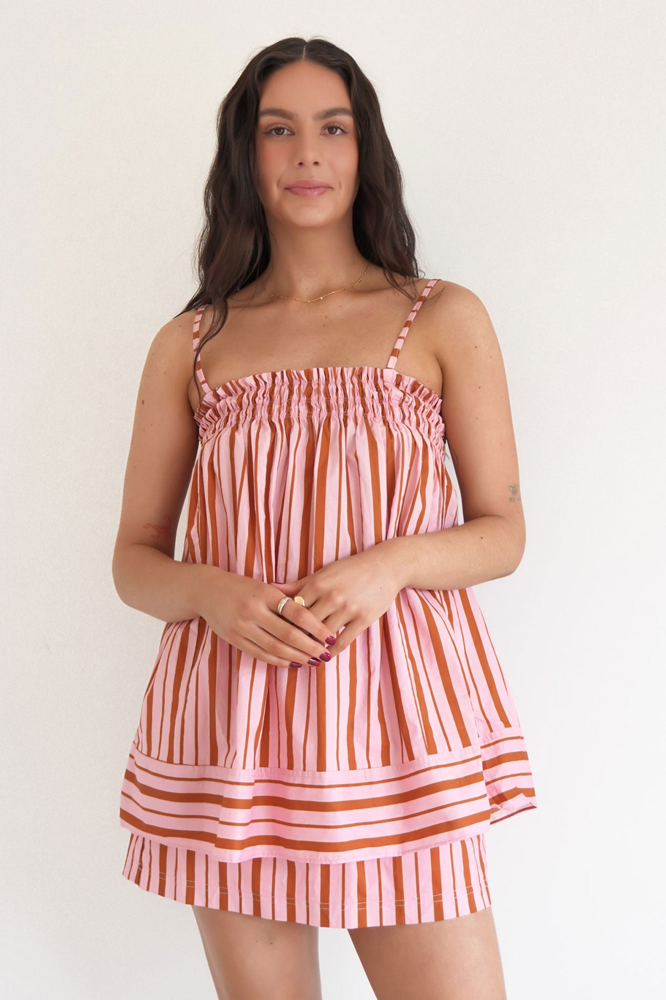 Kalena Set Pink Stripe