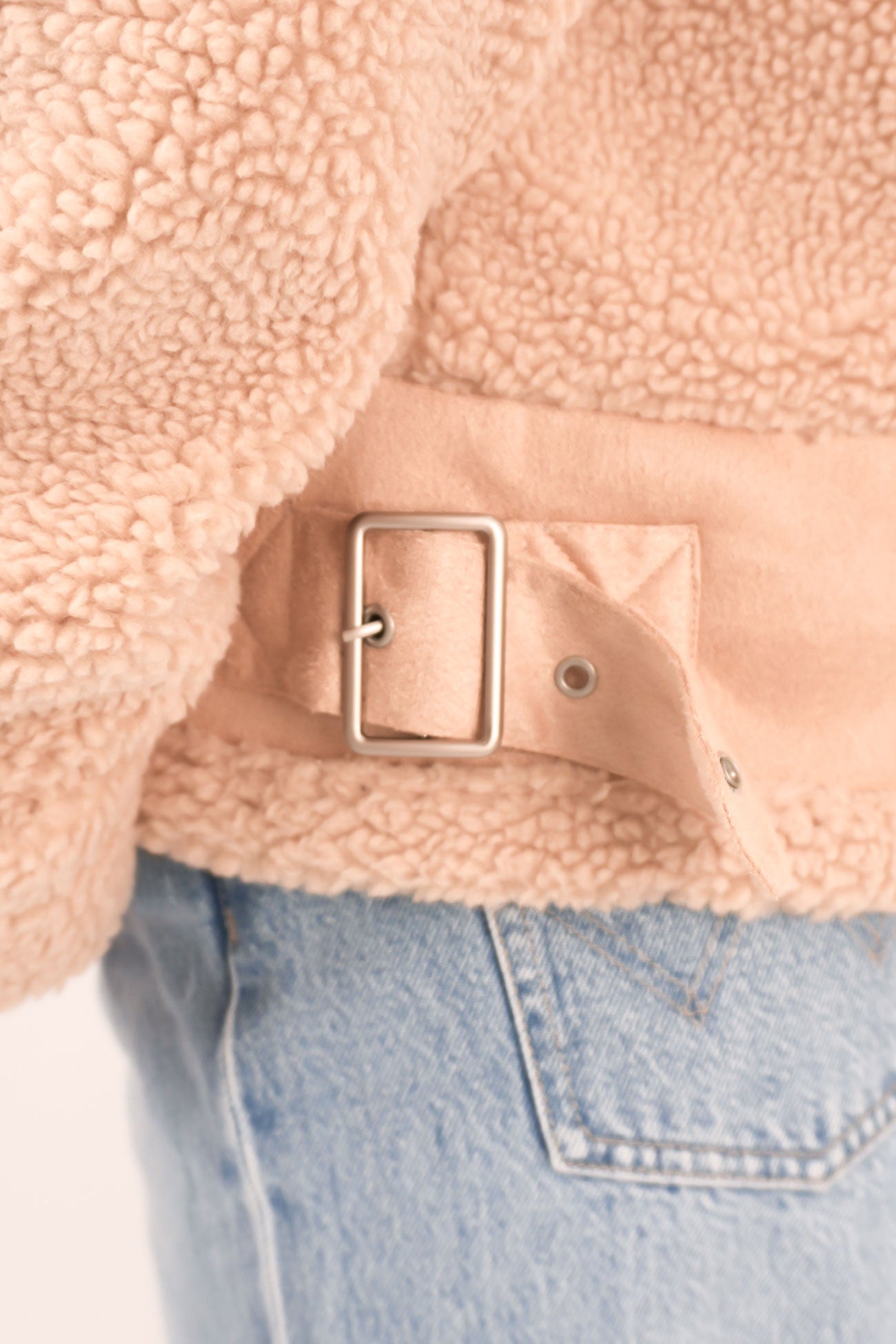 Kalvin Aviator Teddy Bomber Beige