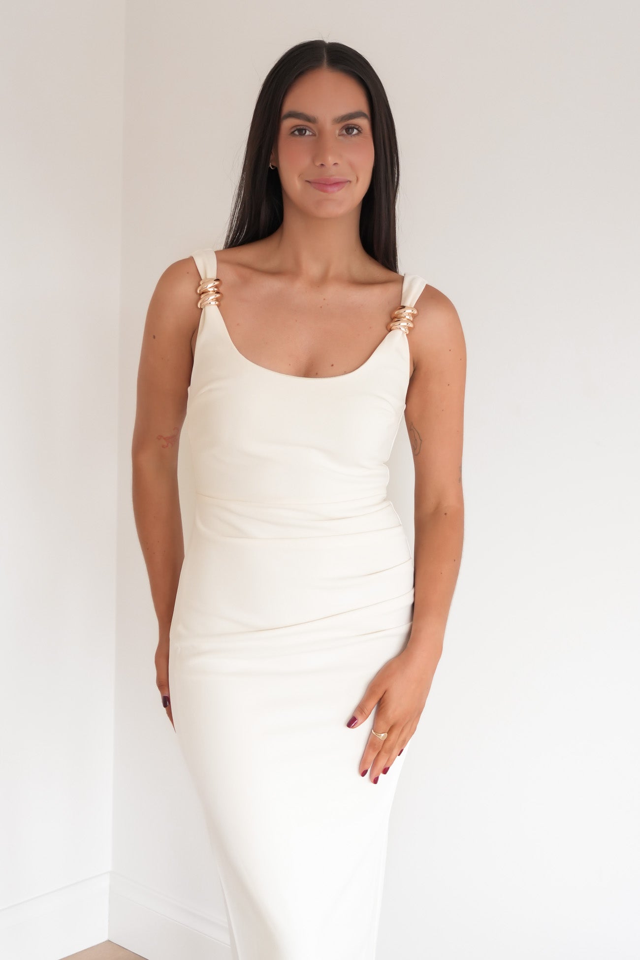 Karla Midi Dress Cream