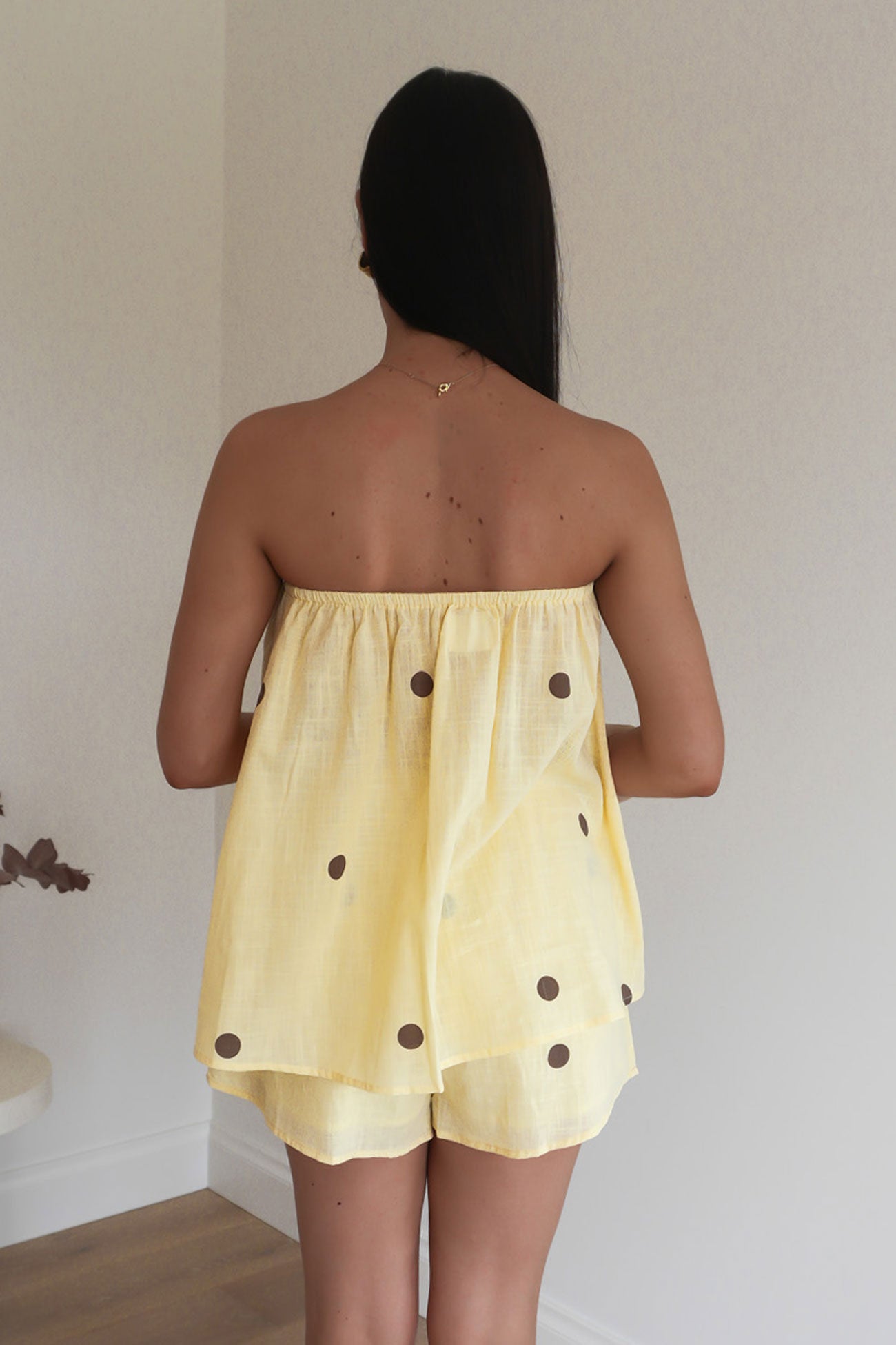 Karlie Set Yellow Polka Dot