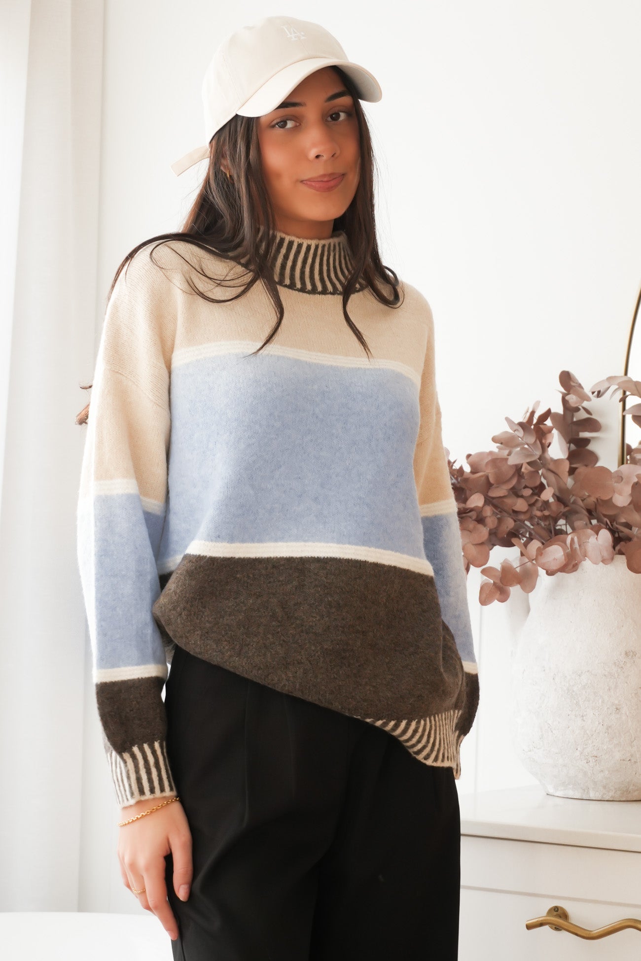 Kenzi Knit Jumper Blue Chocolate