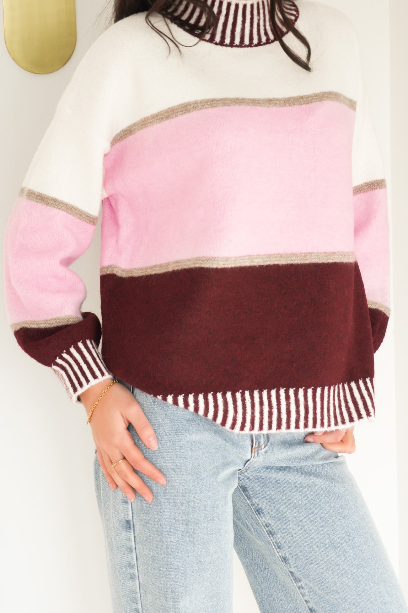 Kenzi Knit Jumper Pink Wine